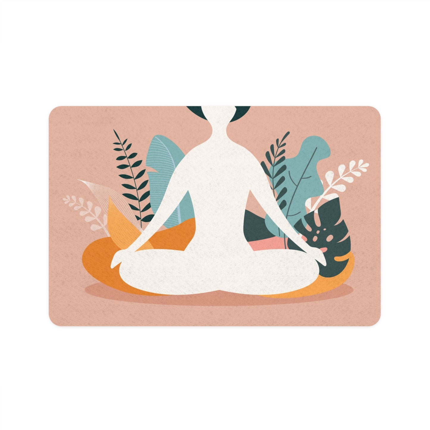 Meditation-Inspired Pet Food Mat - Stylish Non-Slip Design for Dogs and Cats, Pet Feeding Station, Home Decor, Gift Idea