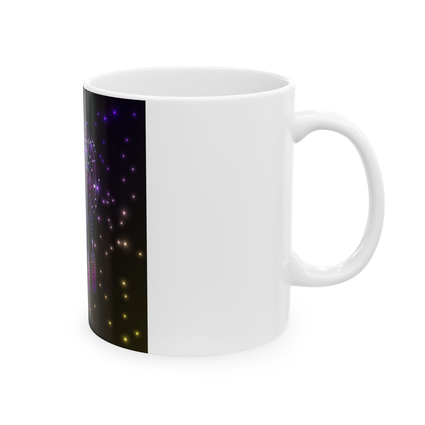 Dreamcatcher Ceramic Mug - Boho Style, Spiritual Gift, 11oz/15oz, Unique Home Décor, Coffee Tea Cup, Dreamer Present