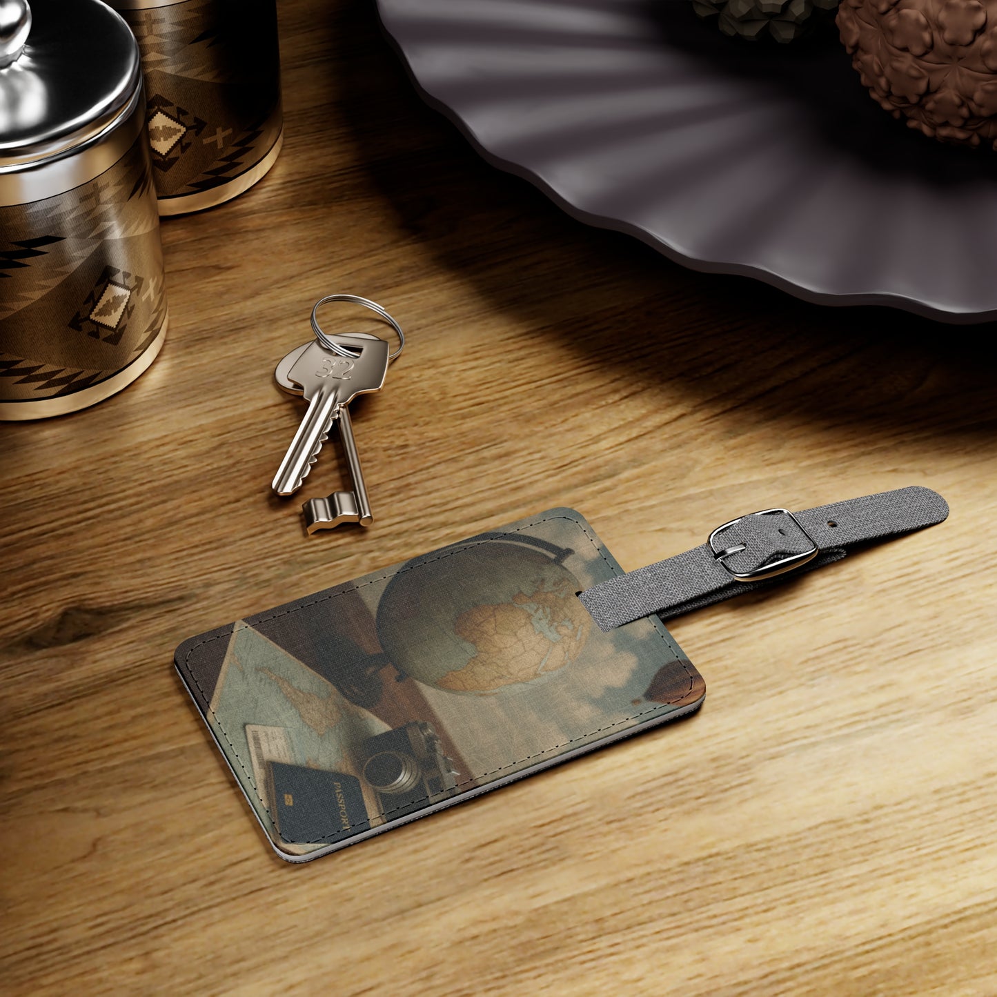 Vintage Travel Luggage Tag - Explore the World