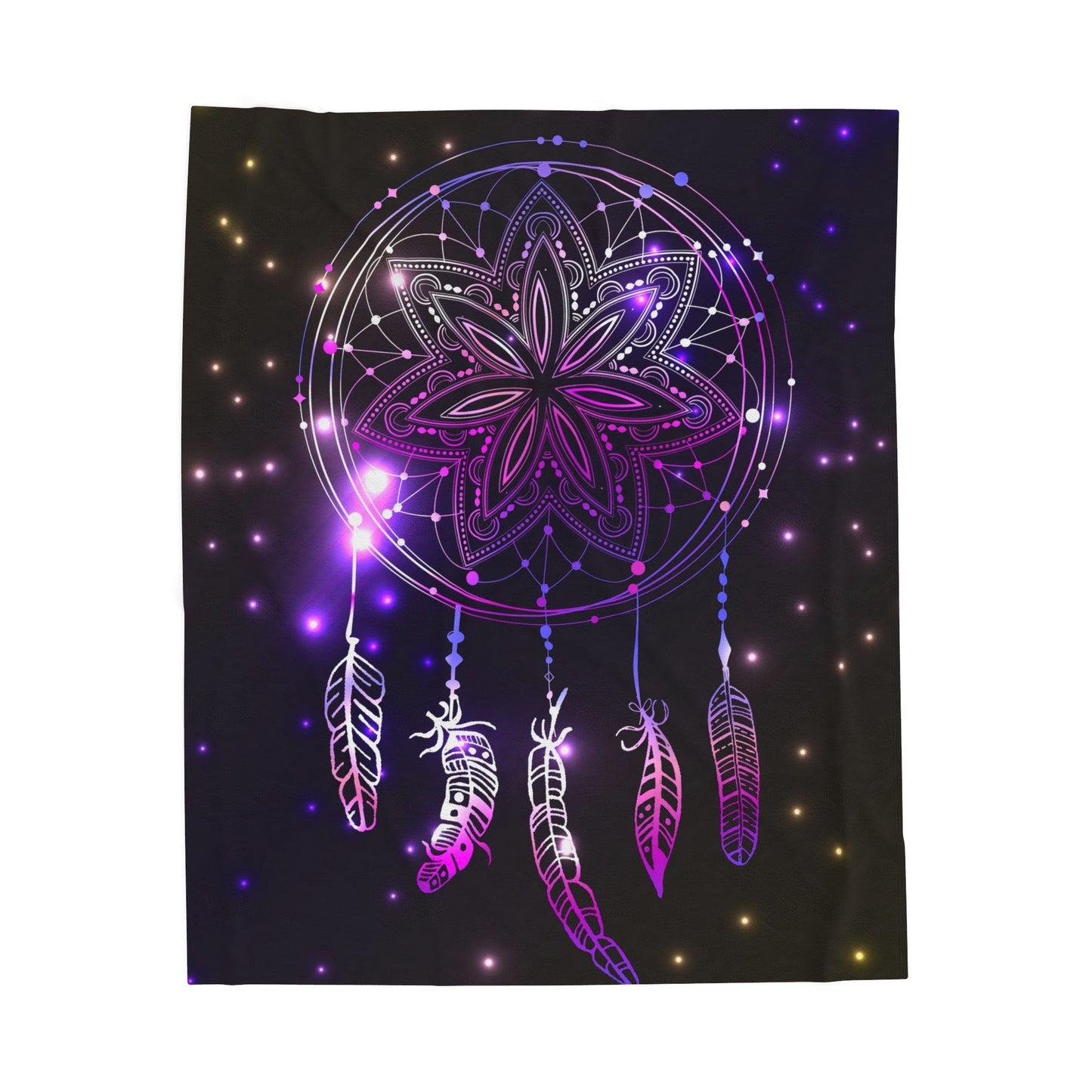Dreamcatcher Velveteen Plush Blanket, Cozy Throw for Home, Kids Room Decor, Perfect Gift, Boho Style
