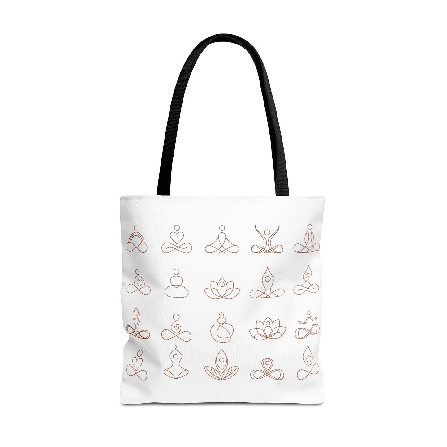 Meditation Inspired Tote Bag, Yoga Tote, Reusable Grocery Bag, Boho Style Tote, Mindfulness Carryall