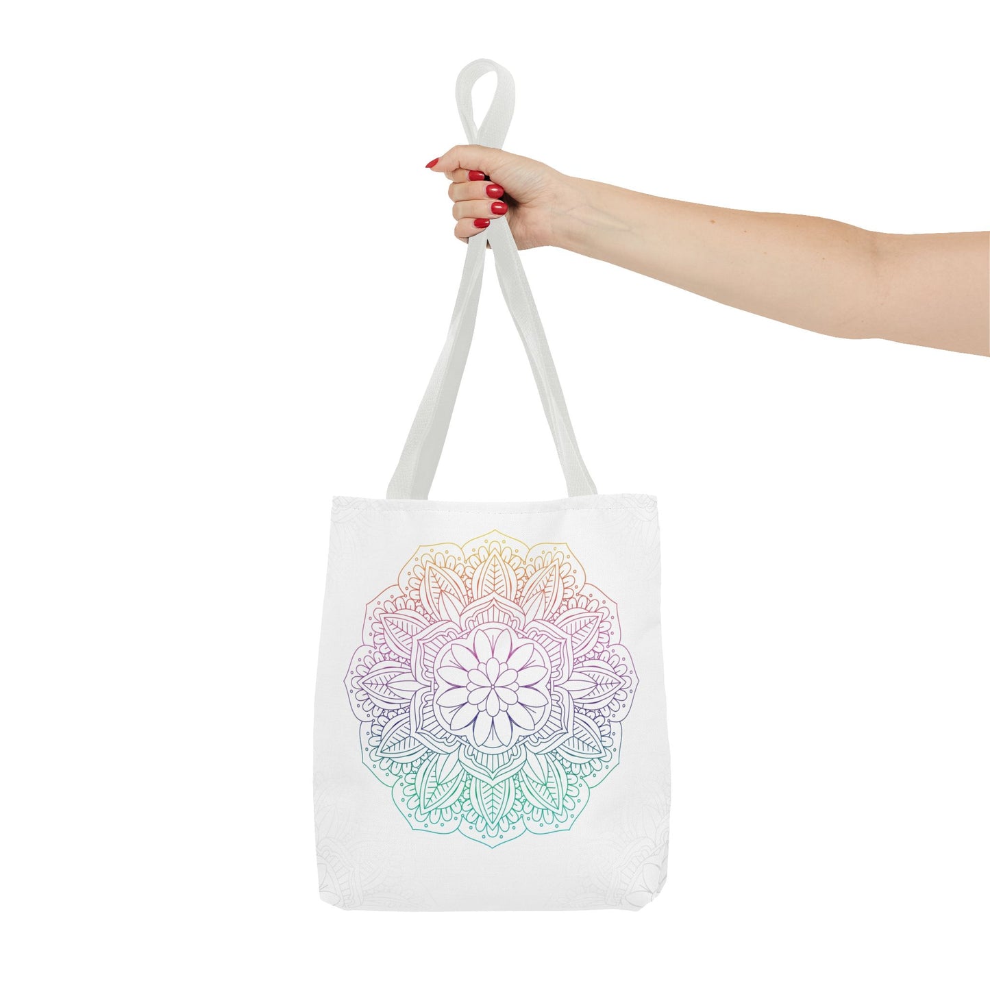 Bohemian Mandala Tote Bag | Floral Everyday Tote | Eco-Friendly Shopping Bag | Gift for Her | Yoga and Meditation Bag
