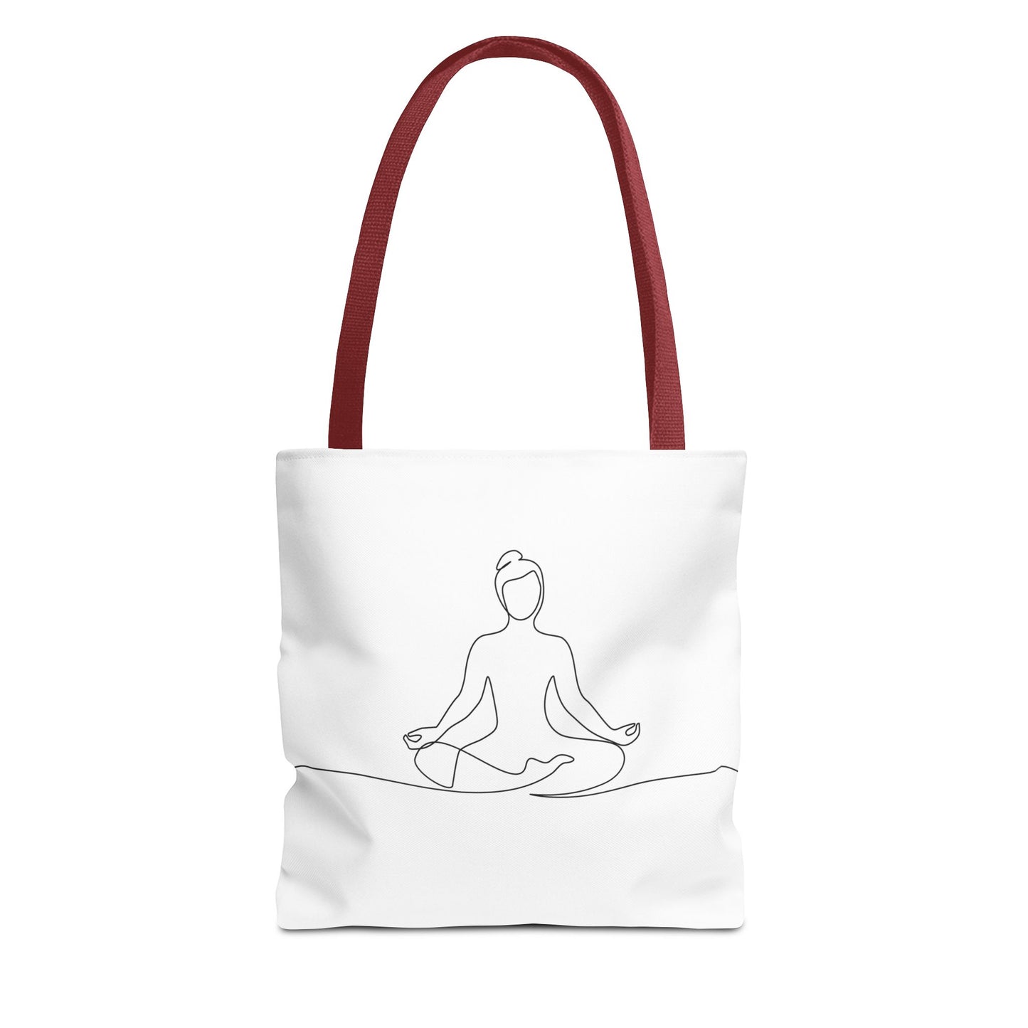 Mindfulness Tote Bag, Yoga Bag, Meditation Tote, Eco-Friendly Shopper, Spiritual Gift, AOP Design