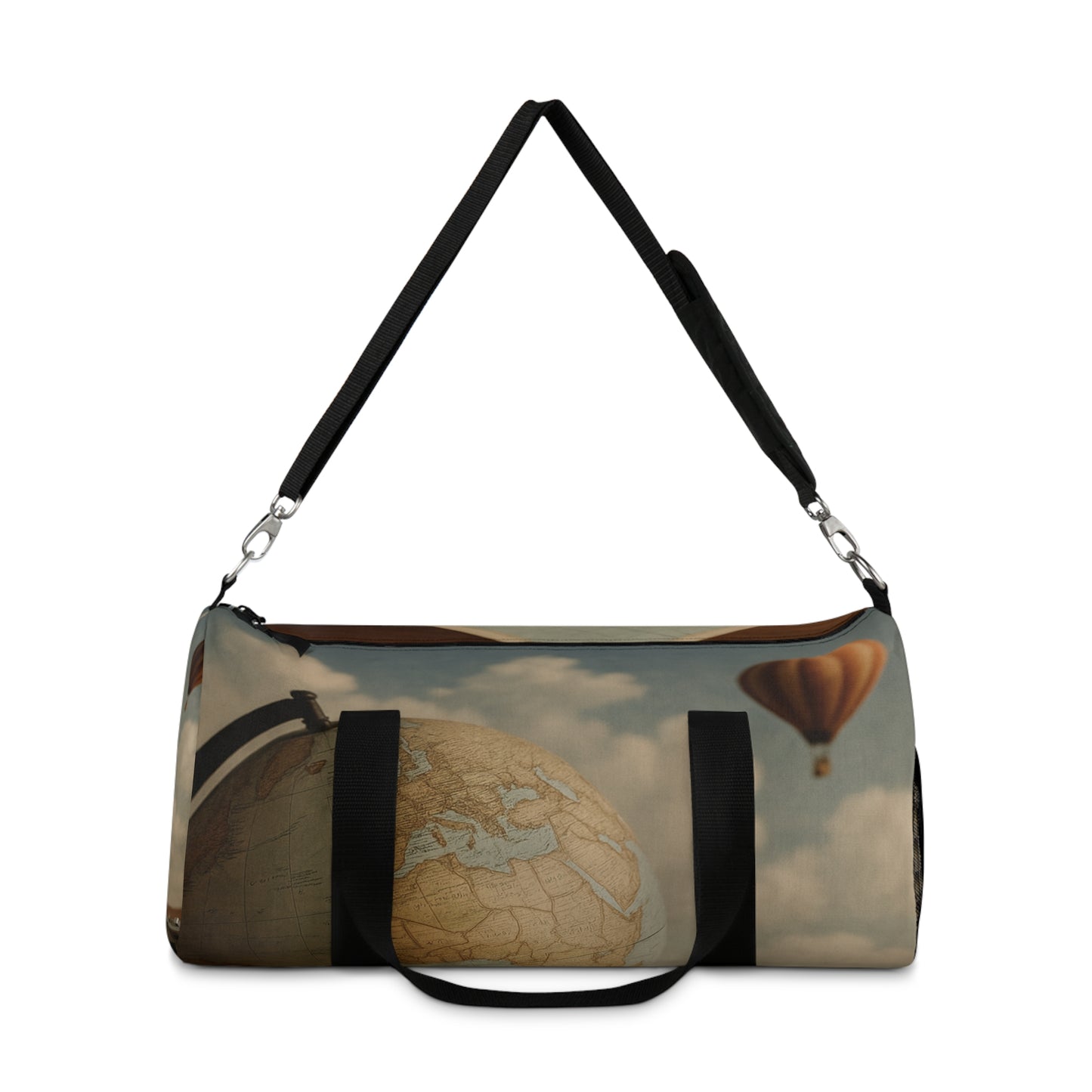 Vintage Globe Print Duffel Bag for Travel Lovers
