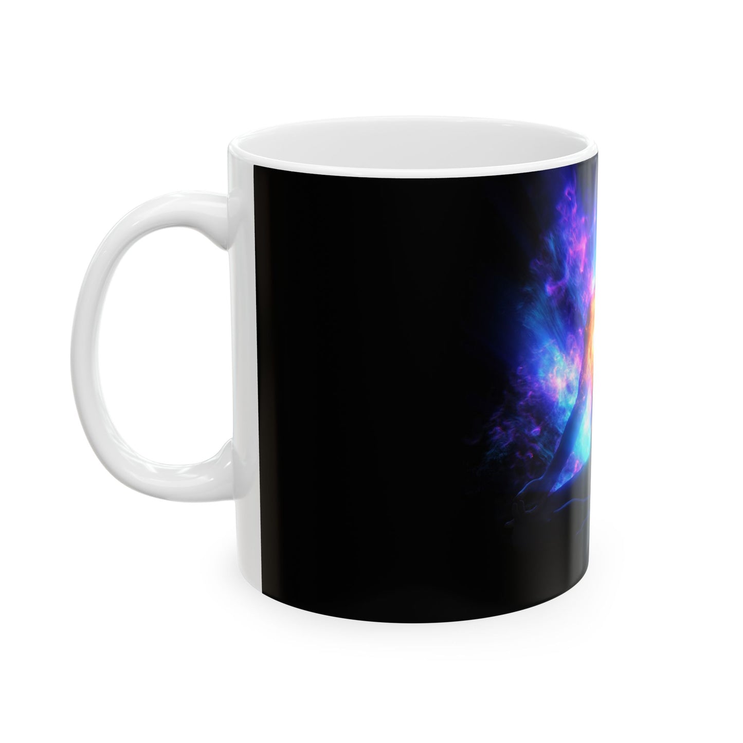 Cosmic Meditation Mug - Universal Energy Design, Spiritual Gift, Yoga Lover's Cup, Meditation Mug, Tranquility Tea Mug
