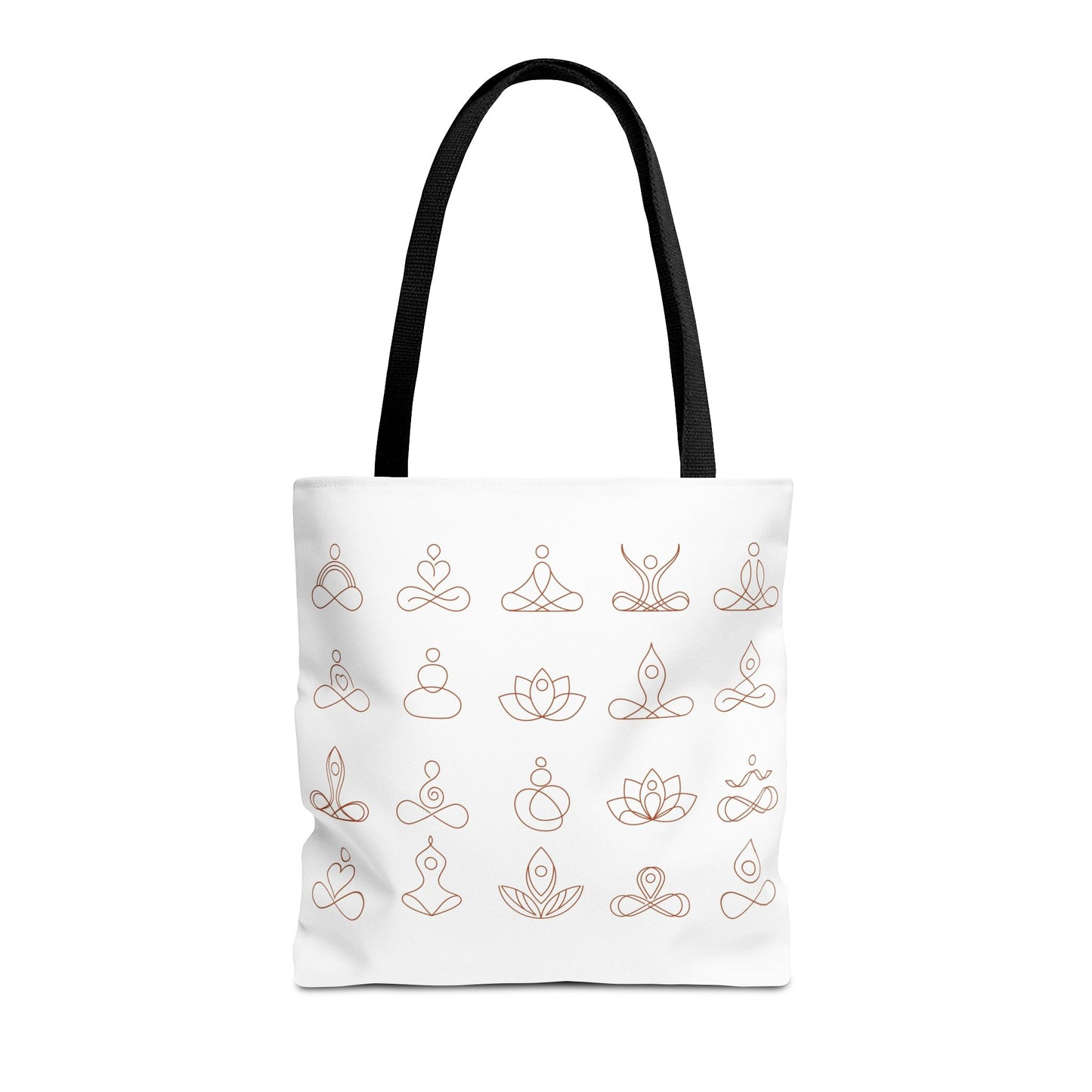 Meditation Inspired Tote Bag, Yoga Tote, Reusable Grocery Bag, Boho Style Tote, Mindfulness Carryall
