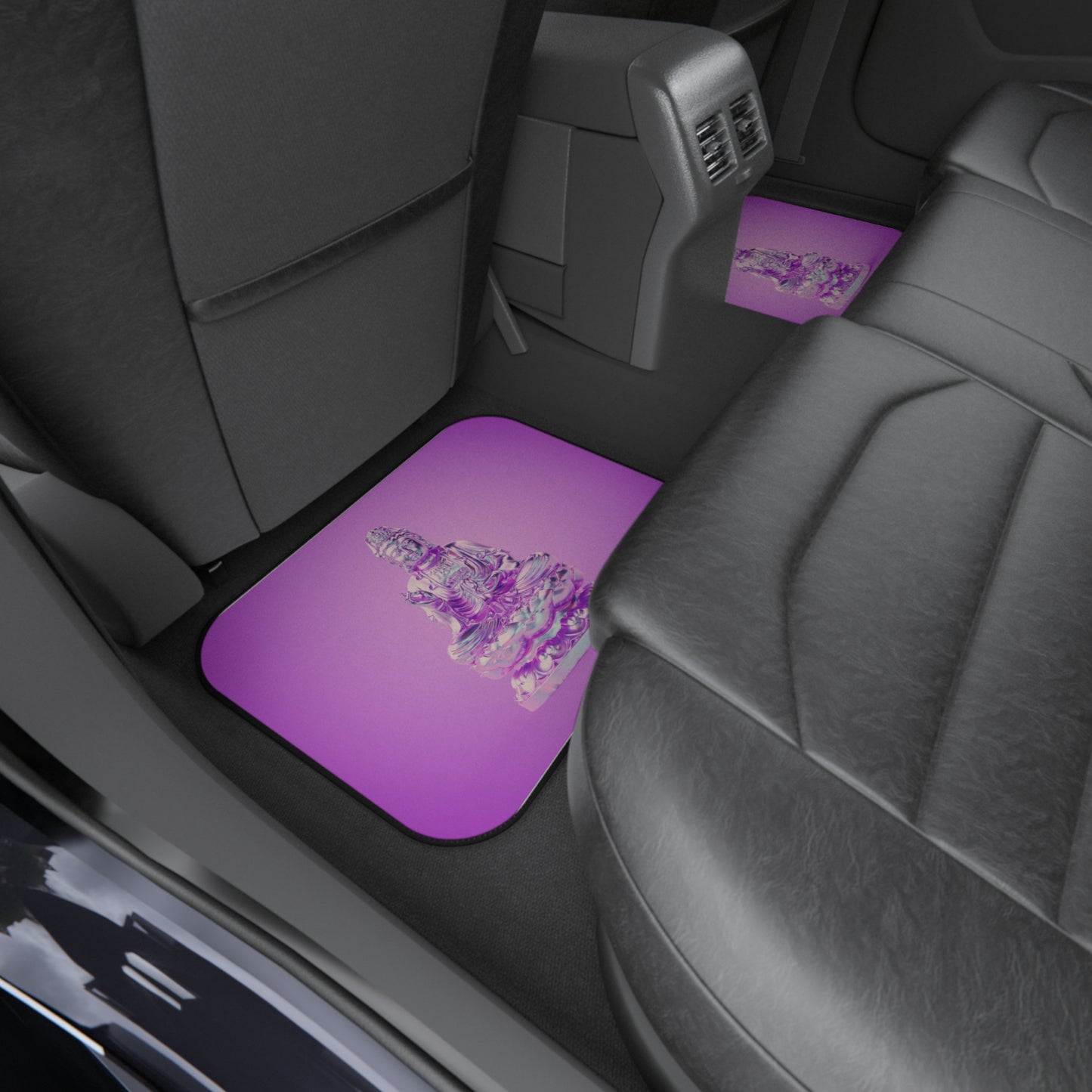 Buddha Car Mats | Spiritual Rear Floor Mats, Zen Decor, Sacred Space Additions, Unique Gifts for Mindfulness Lovers, Car Accessories