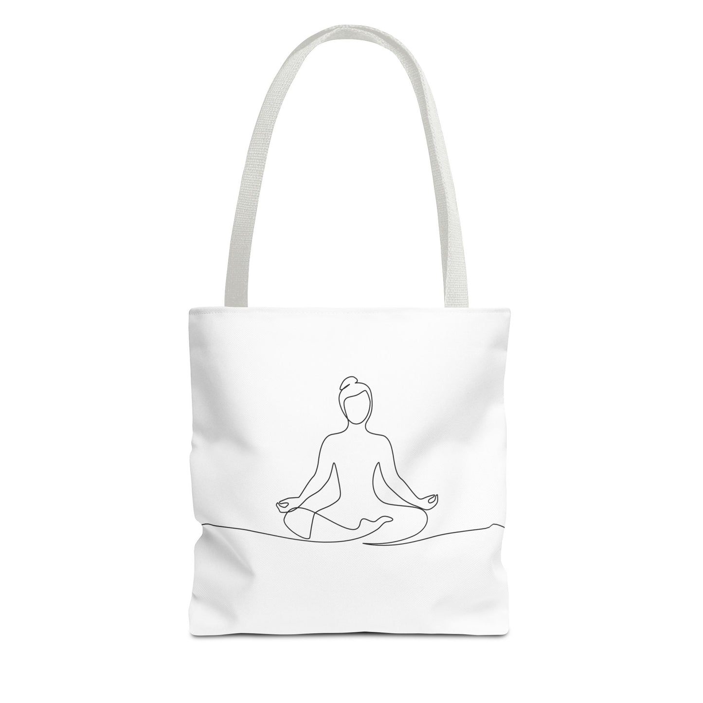 Mindfulness Tote Bag, Yoga Bag, Meditation Tote, Eco-Friendly Shopper, Spiritual Gift, AOP Design