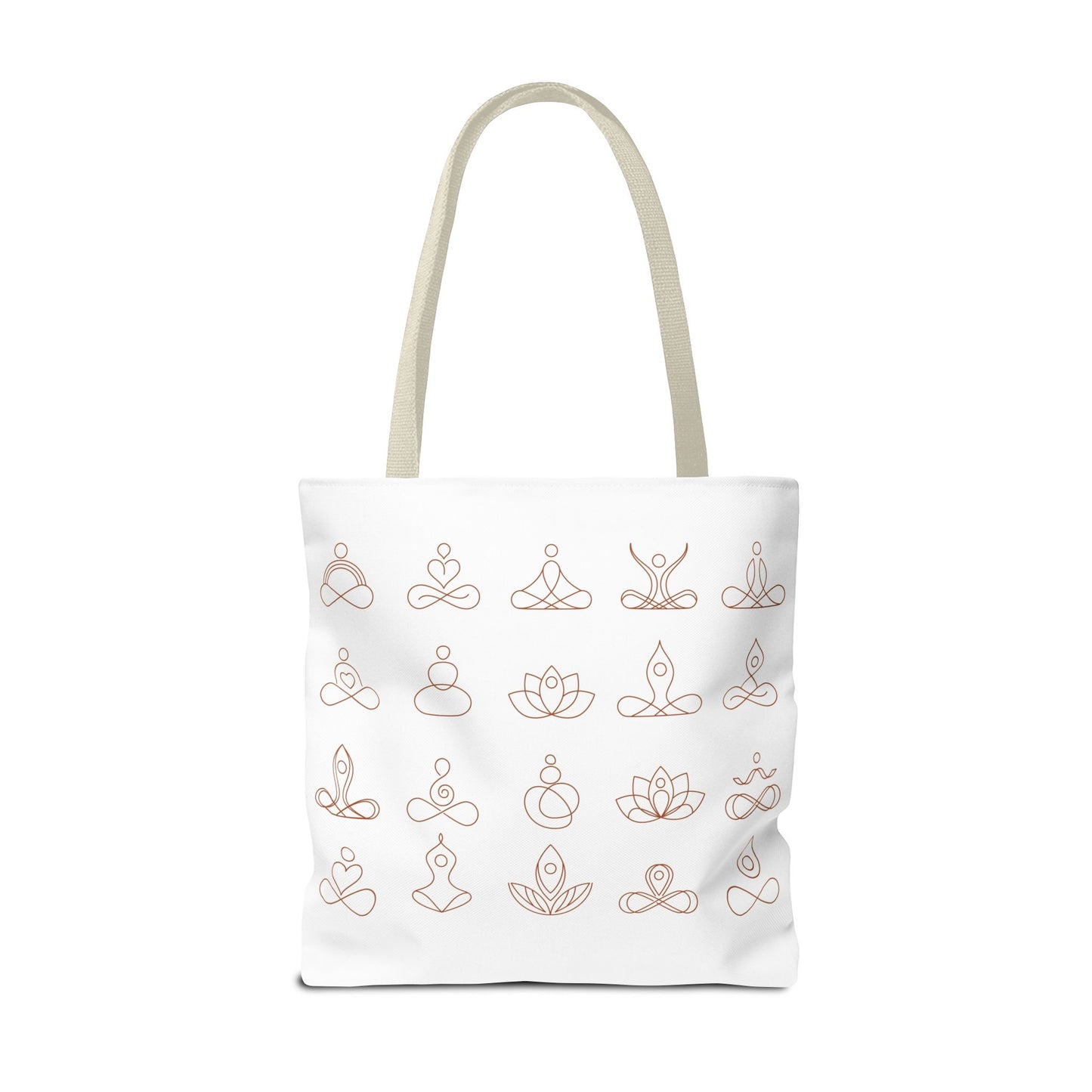 Meditation Inspired Tote Bag, Yoga Tote, Reusable Grocery Bag, Boho Style Tote, Mindfulness Carryall