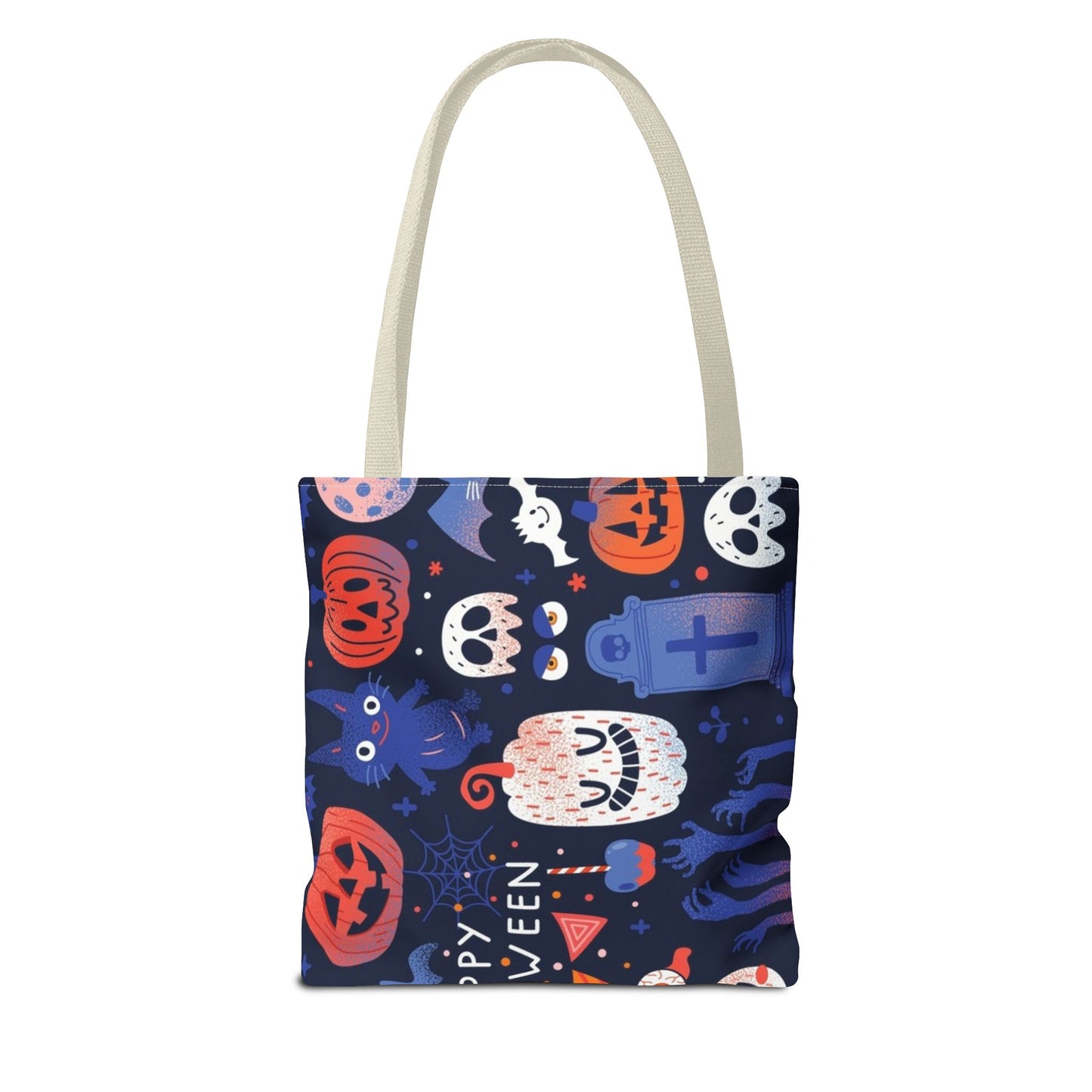 Halloween Tote Bag - Spooky Fun, Trick-or-Treat, Fall Festivities, Pumpkin Tote, Ghostly Treats