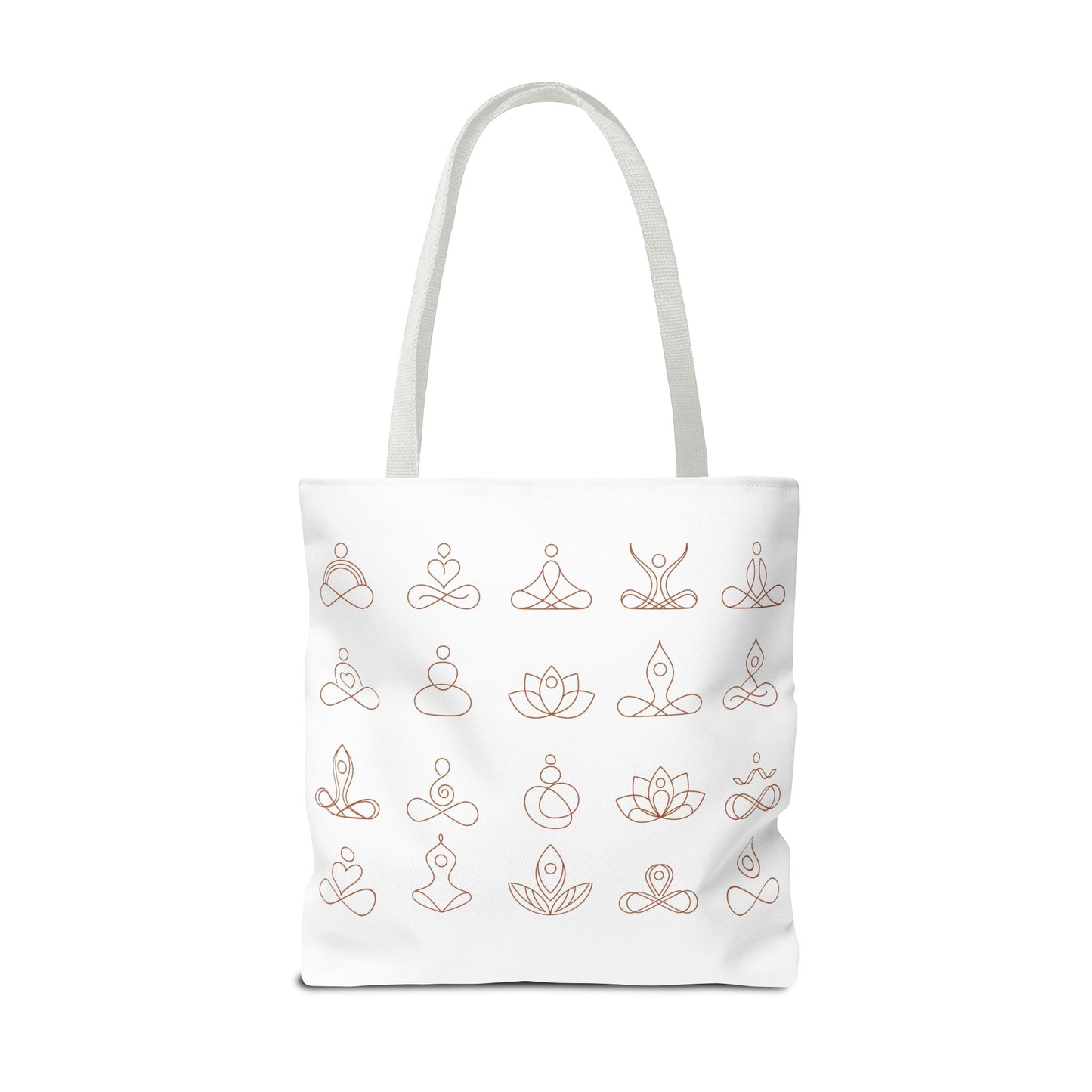 Meditation Inspired Tote Bag, Yoga Tote, Reusable Grocery Bag, Boho Style Tote, Mindfulness Carryall