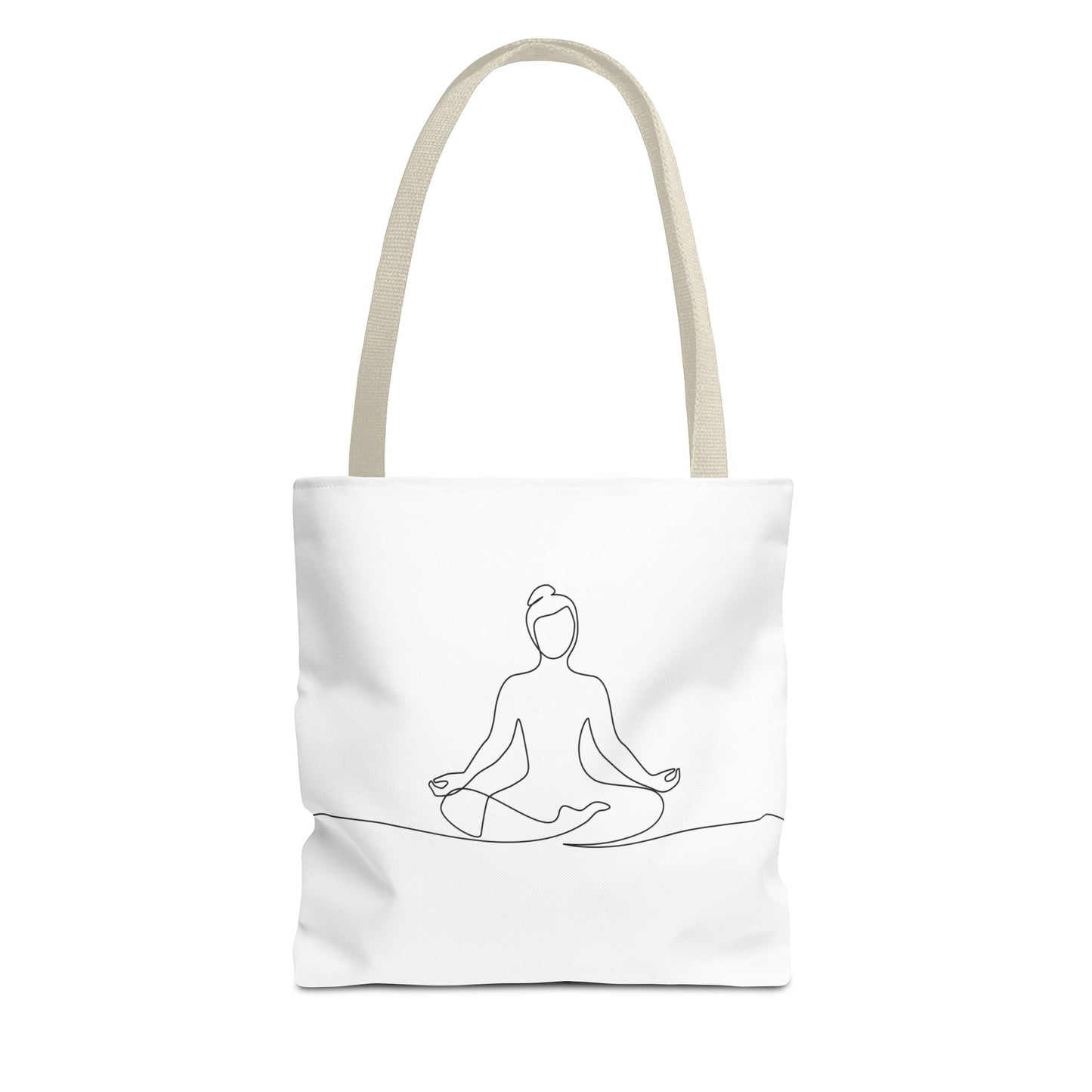 Mindfulness Tote Bag, Yoga Bag, Meditation Tote, Eco-Friendly Shopper, Spiritual Gift, AOP Design