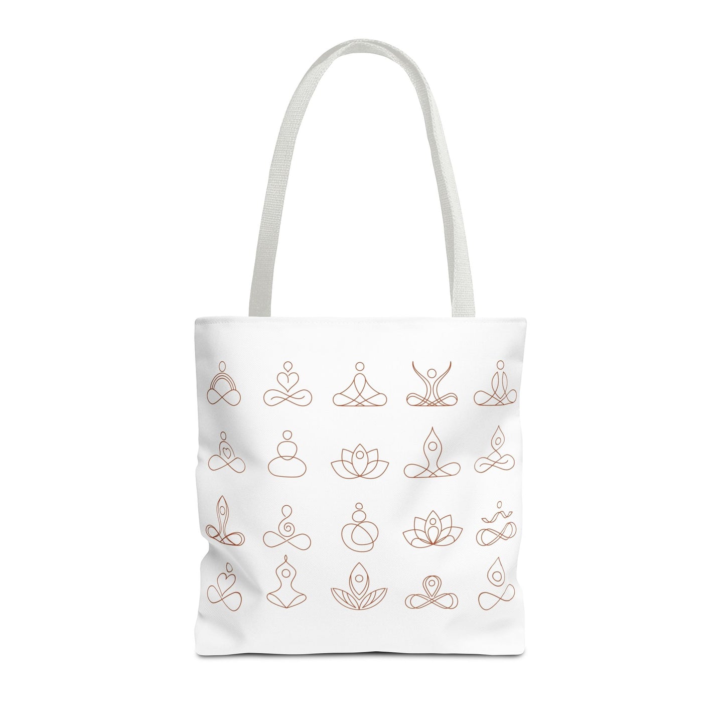 Meditation Inspired Tote Bag, Yoga Tote, Reusable Grocery Bag, Boho Style Tote, Mindfulness Carryall