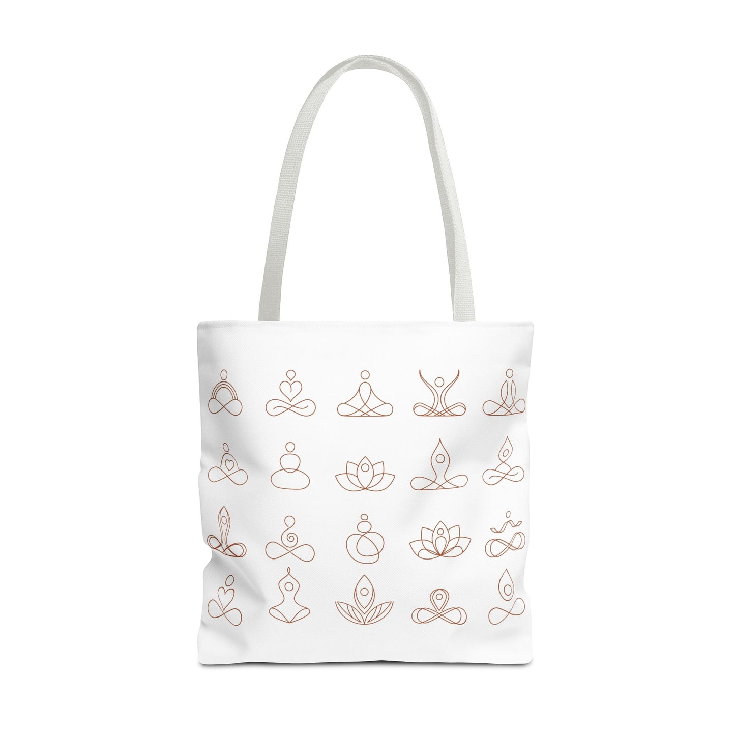 Meditation Inspired Tote Bag, Yoga Tote, Reusable Grocery Bag, Boho Style Tote, Mindfulness Carryall