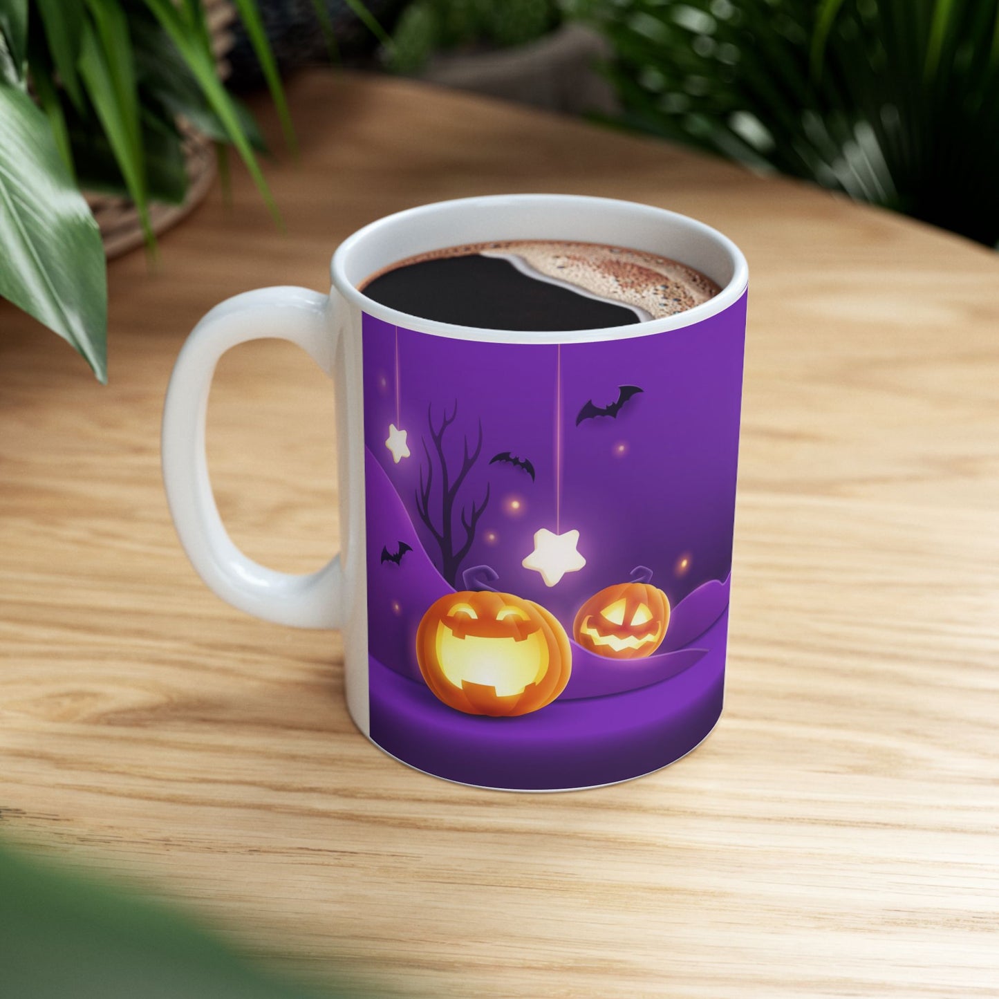 Halloween Themed Ceramic Mug | 11oz & 15oz | Perfect for Spooky Season, Gift for Witch Lovers, Office Decor