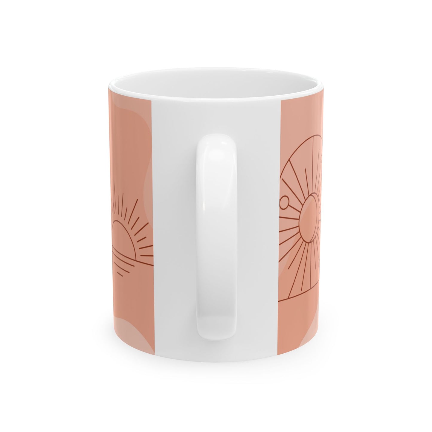 Sunrise Aura Ceramic Mug | Bohemian Coffee Cup, Gift for Home, Office Decor, Cozy Beverage Mug, Unique Housewarming Present