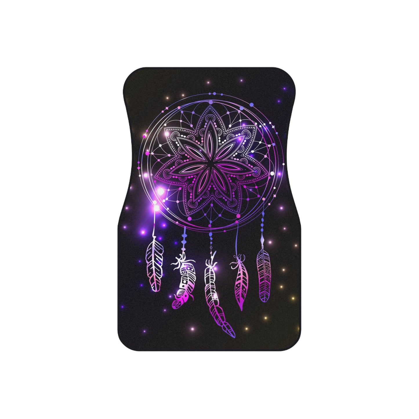 Dreamcatcher Car Mats - Set of 4, Bohemian Floor Mats, Purple Dreamcatcher Auto Accessories, Unique Car Decor, Gifts for Her