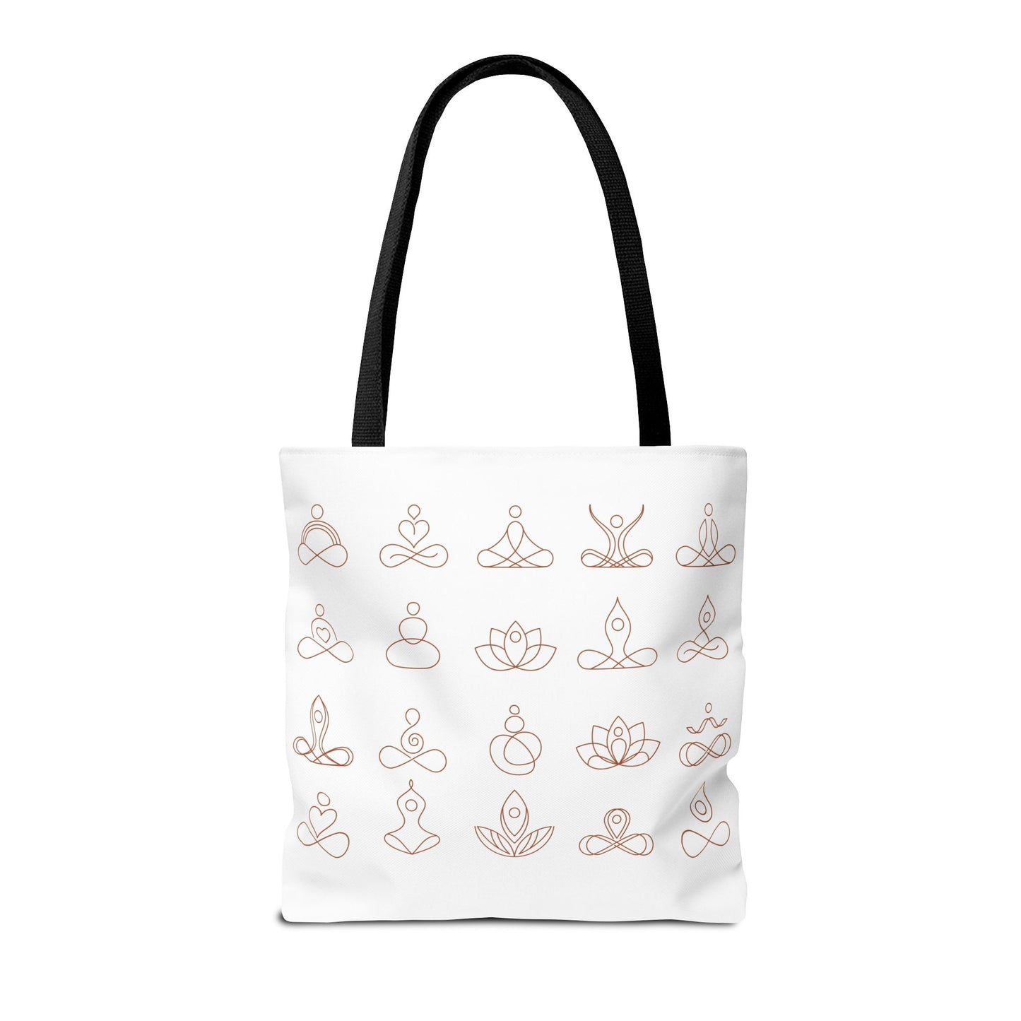 Meditation Inspired Tote Bag, Yoga Tote, Reusable Grocery Bag, Boho Style Tote, Mindfulness Carryall
