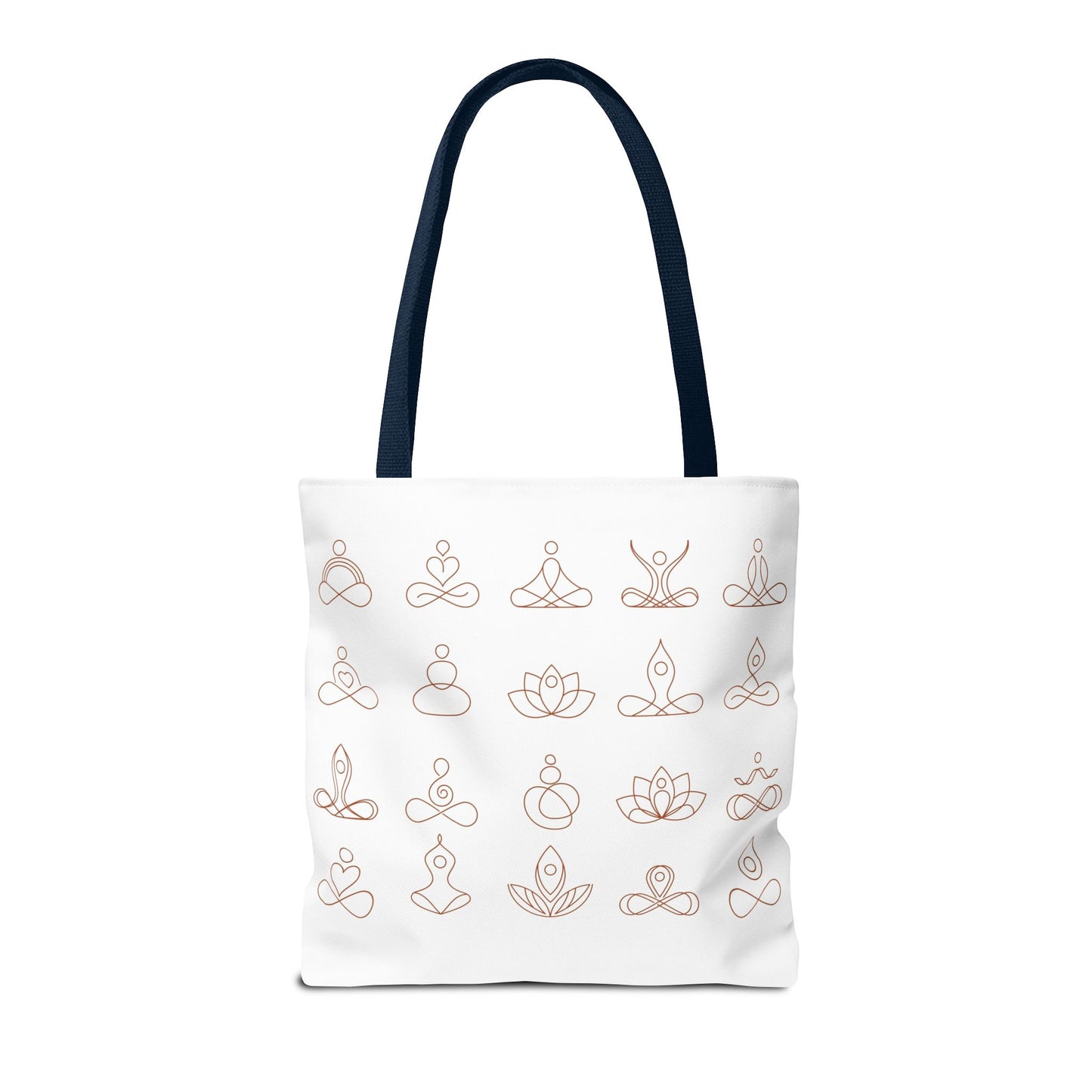 Meditation Inspired Tote Bag, Yoga Tote, Reusable Grocery Bag, Boho Style Tote, Mindfulness Carryall
