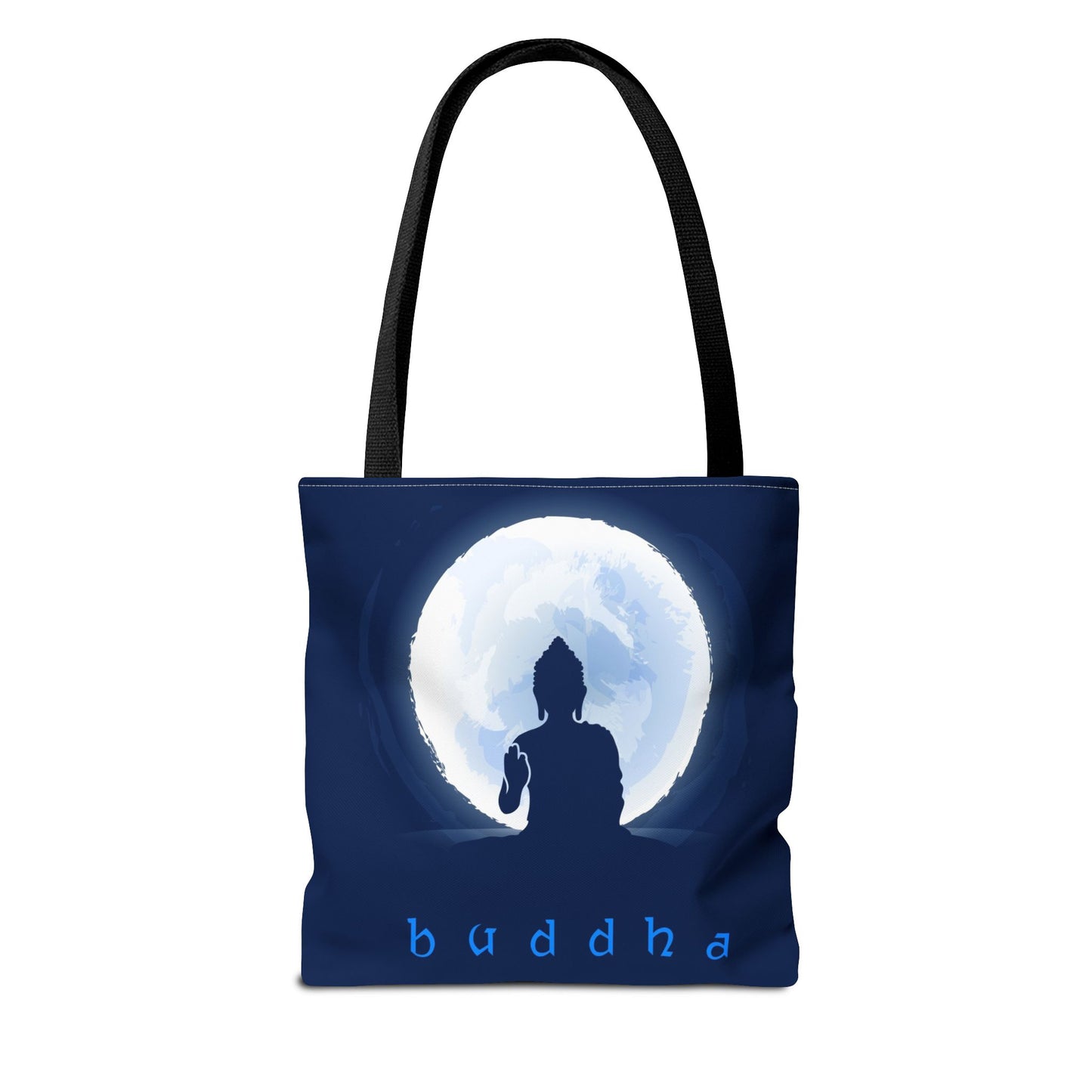Midnight Buddha Tote Bag, Spiritual Gift, Yoga Bag, Eco-Friendly Carryall, Meditation Tote, Bohemian Style