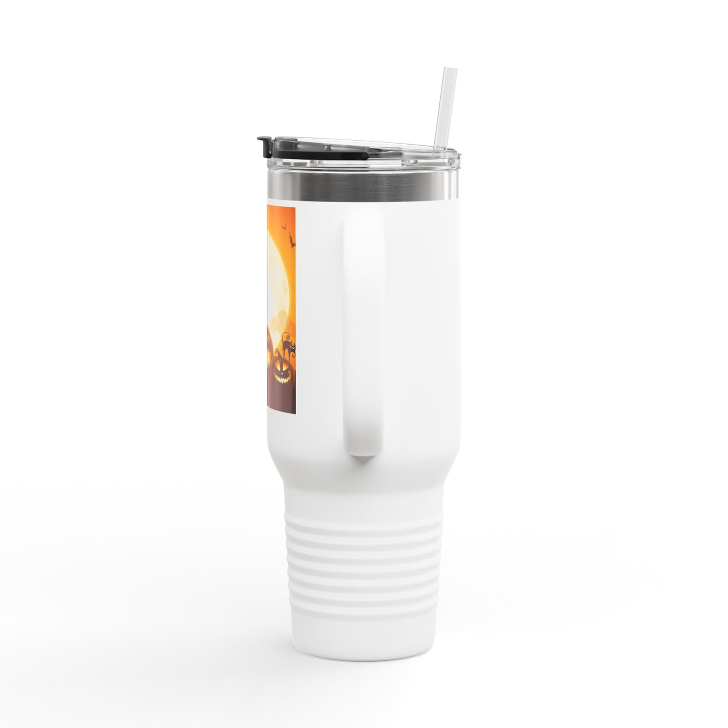 Halloween Insulated Travel Mug, 40oz | Pumpkin Design | Perfect for Fall, Coffee Lovers, Gift for Halloween Parties