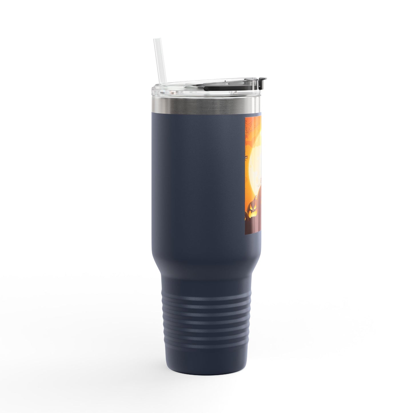 Halloween Insulated Travel Mug, 40oz | Pumpkin Design | Perfect for Fall, Coffee Lovers, Gift for Halloween Parties