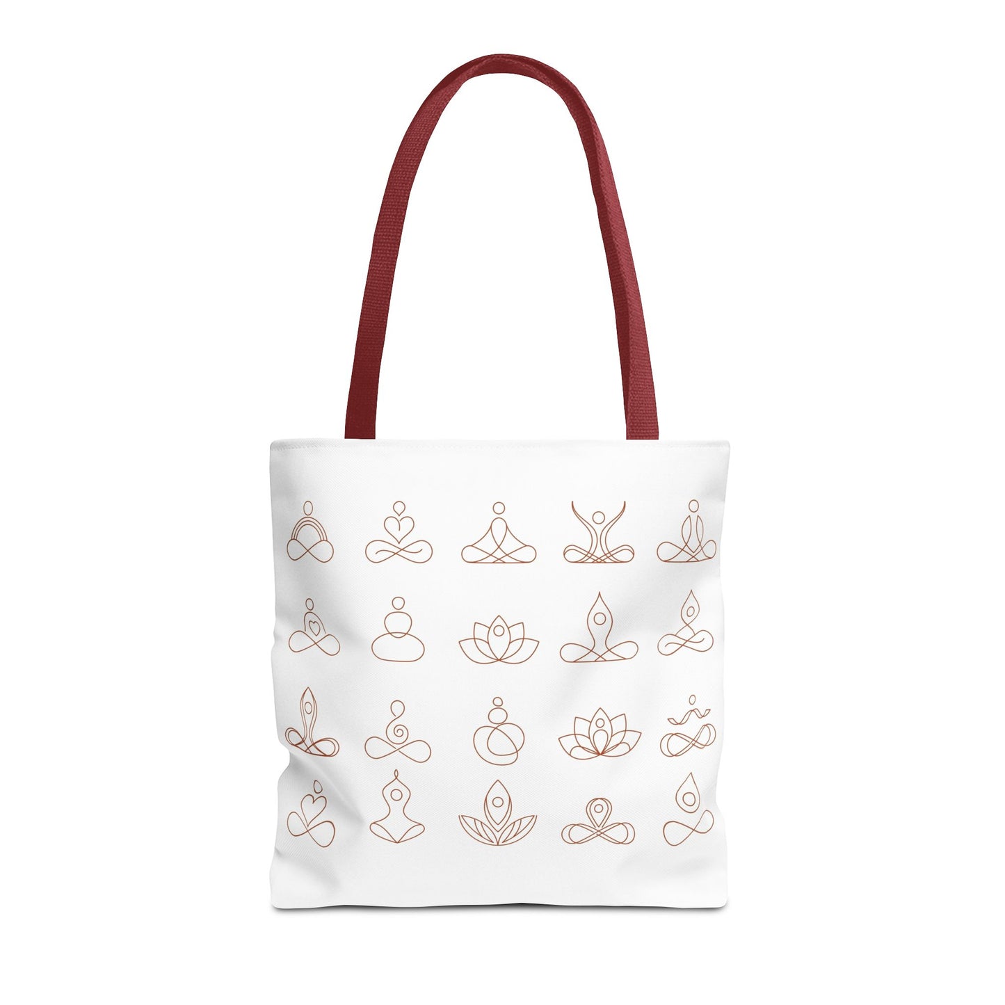 Meditation Inspired Tote Bag, Yoga Tote, Reusable Grocery Bag, Boho Style Tote, Mindfulness Carryall