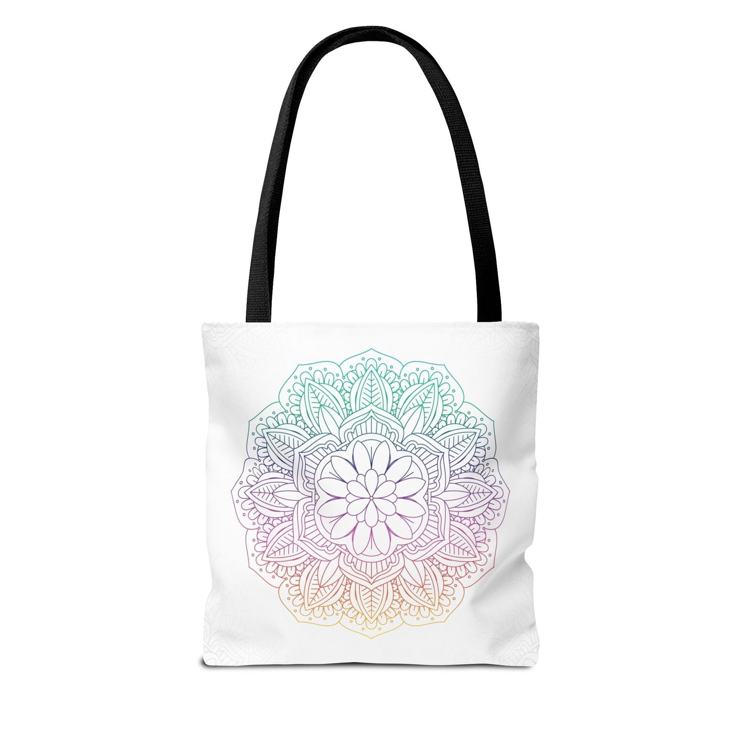 Bohemian Mandala Tote Bag | Floral Everyday Tote | Eco-Friendly Shopping Bag | Gift for Her | Yoga and Meditation Bag