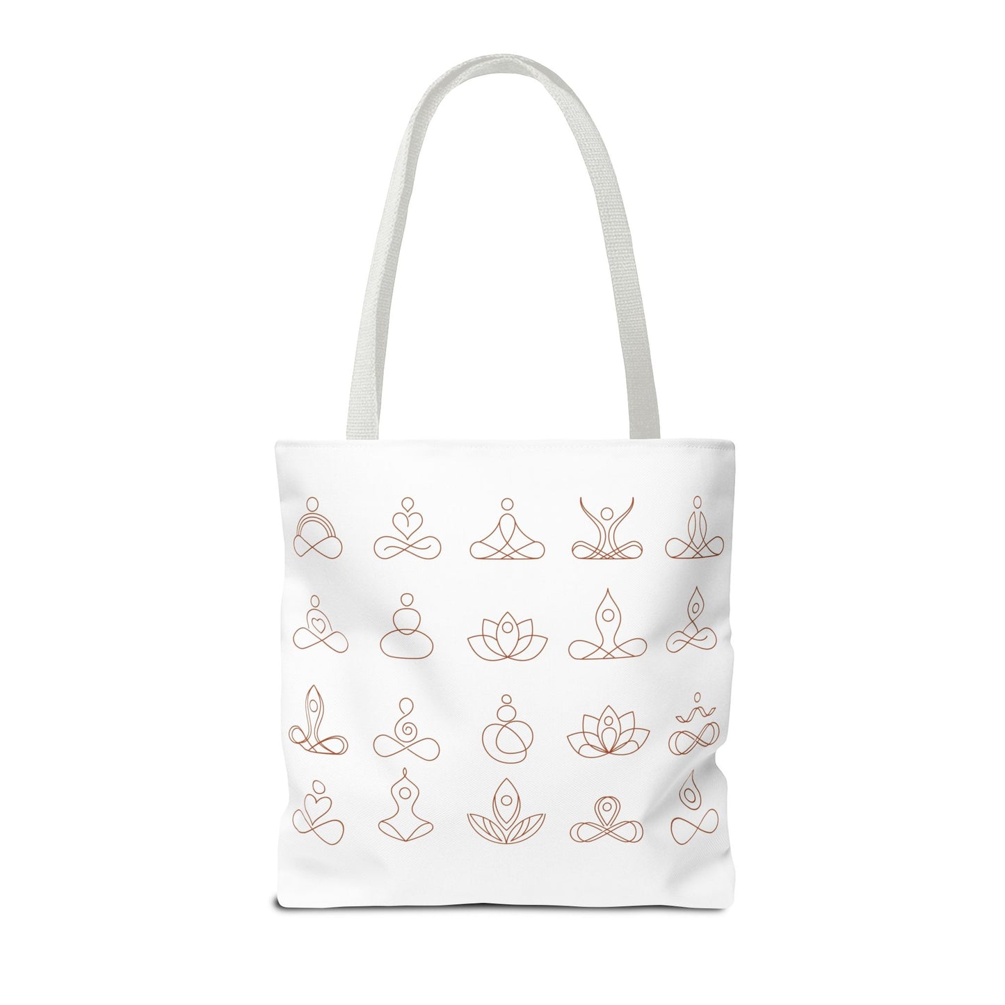 Meditation Inspired Tote Bag, Yoga Tote, Reusable Grocery Bag, Boho Style Tote, Mindfulness Carryall