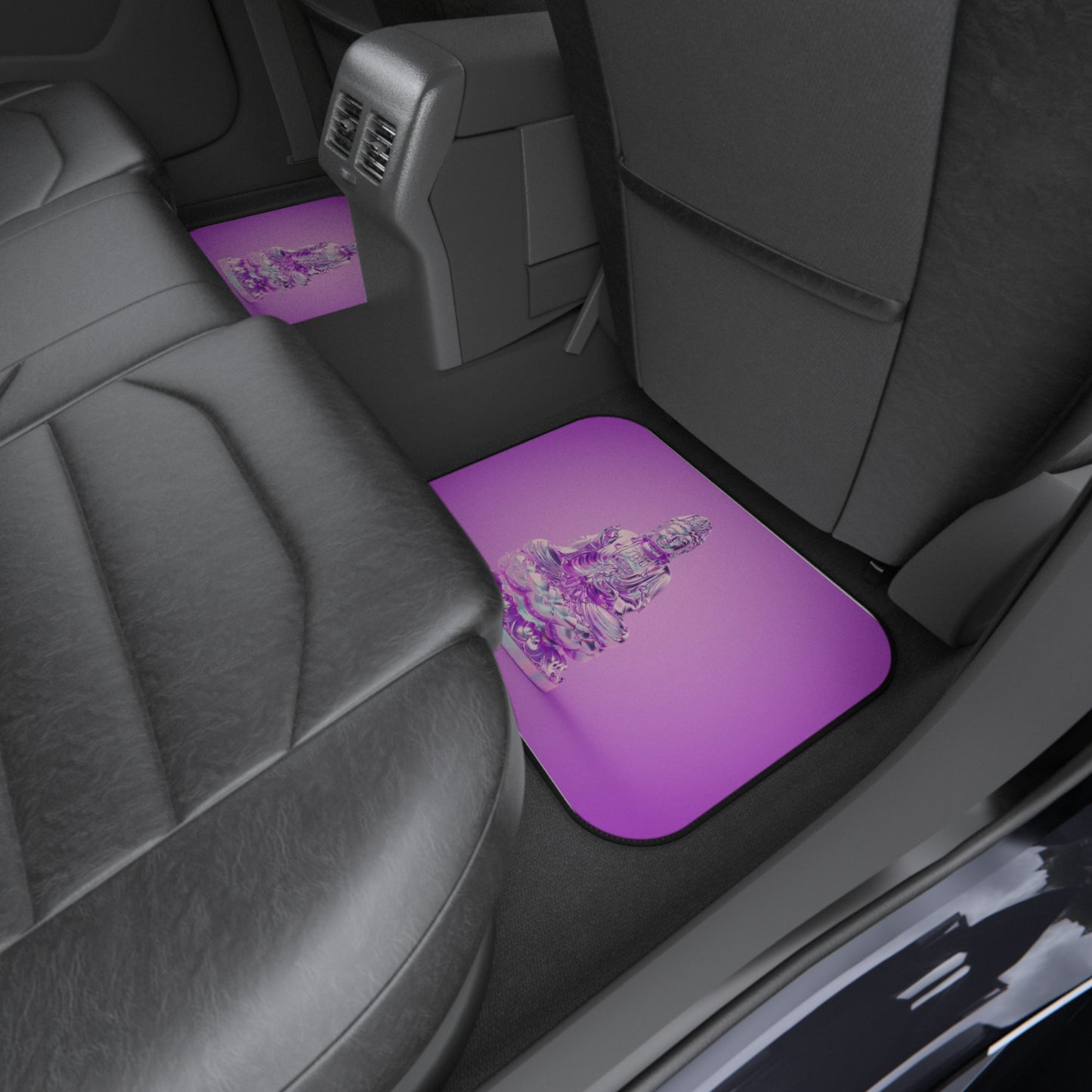 Buddha Car Mats | Spiritual Rear Floor Mats, Zen Decor, Sacred Space Additions, Unique Gifts for Mindfulness Lovers, Car Accessories
