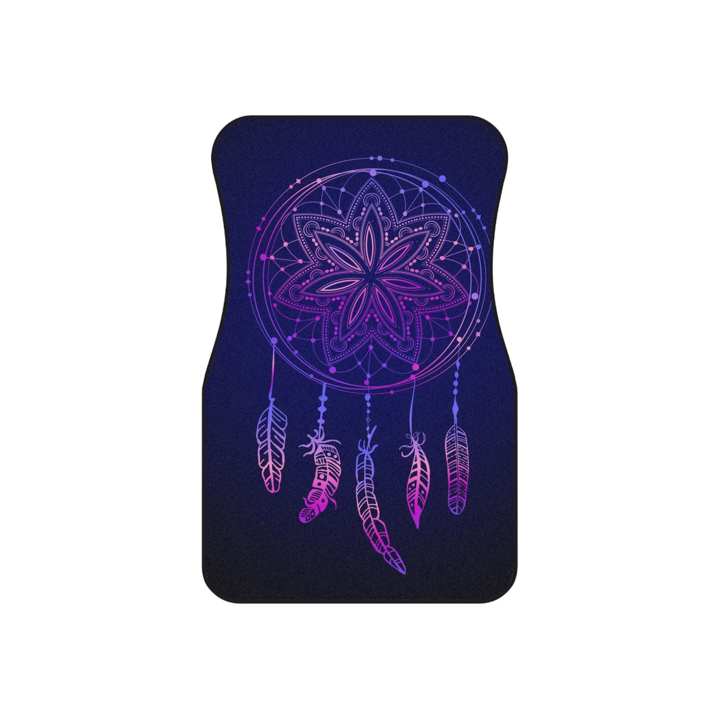 Enchanted Dreamcatcher Car Mats – Set of 4, Bohemian Car Accessories, Dreamy Interior Decor, Gift for Travelers, Unique Auto Mats