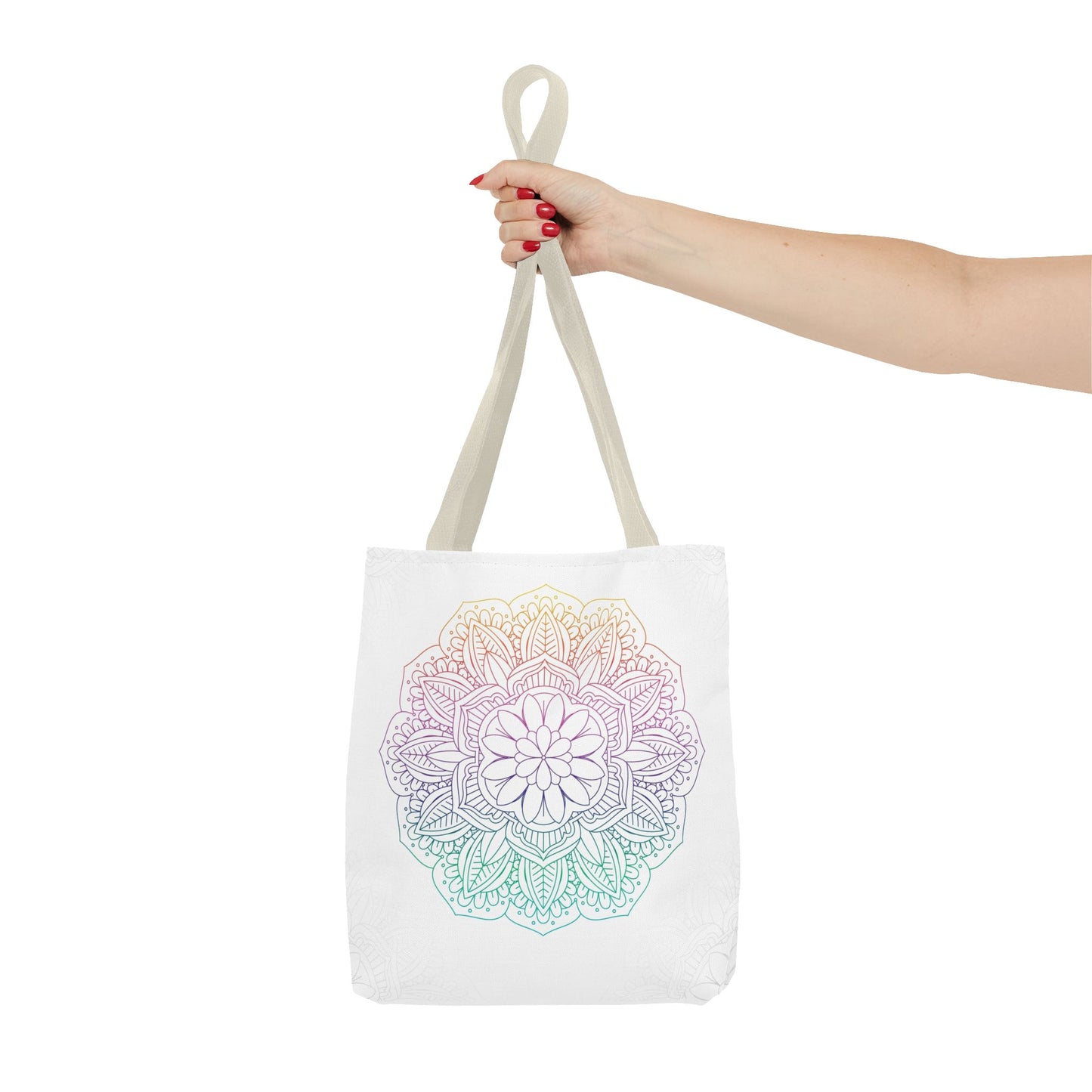 Bohemian Mandala Tote Bag | Floral Everyday Tote | Eco-Friendly Shopping Bag | Gift for Her | Yoga and Meditation Bag