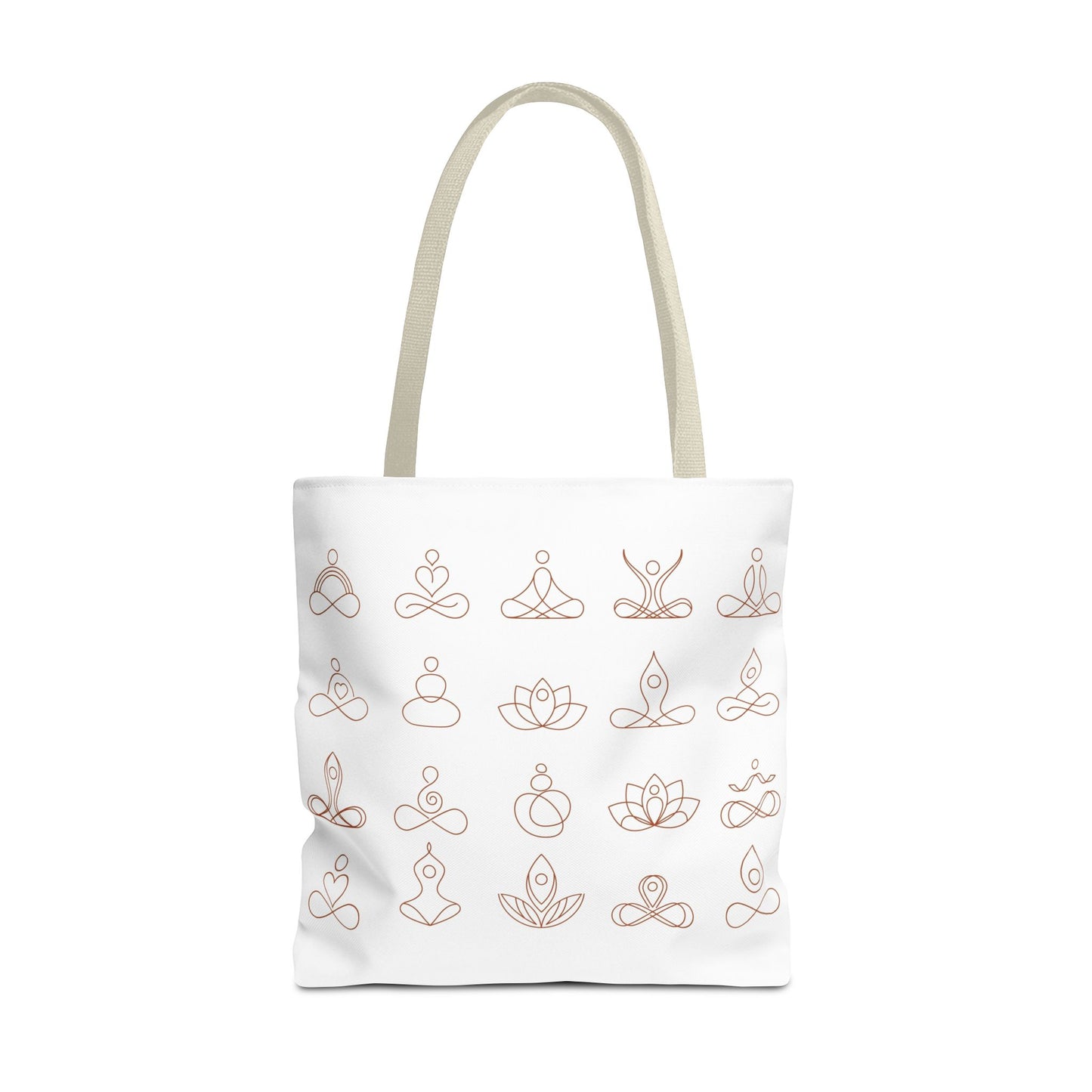 Meditation Inspired Tote Bag, Yoga Tote, Reusable Grocery Bag, Boho Style Tote, Mindfulness Carryall