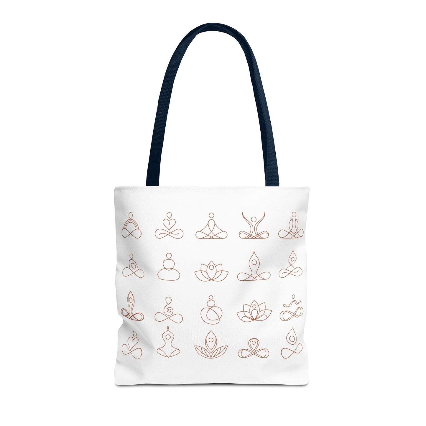 Meditation Inspired Tote Bag, Yoga Tote, Reusable Grocery Bag, Boho Style Tote, Mindfulness Carryall