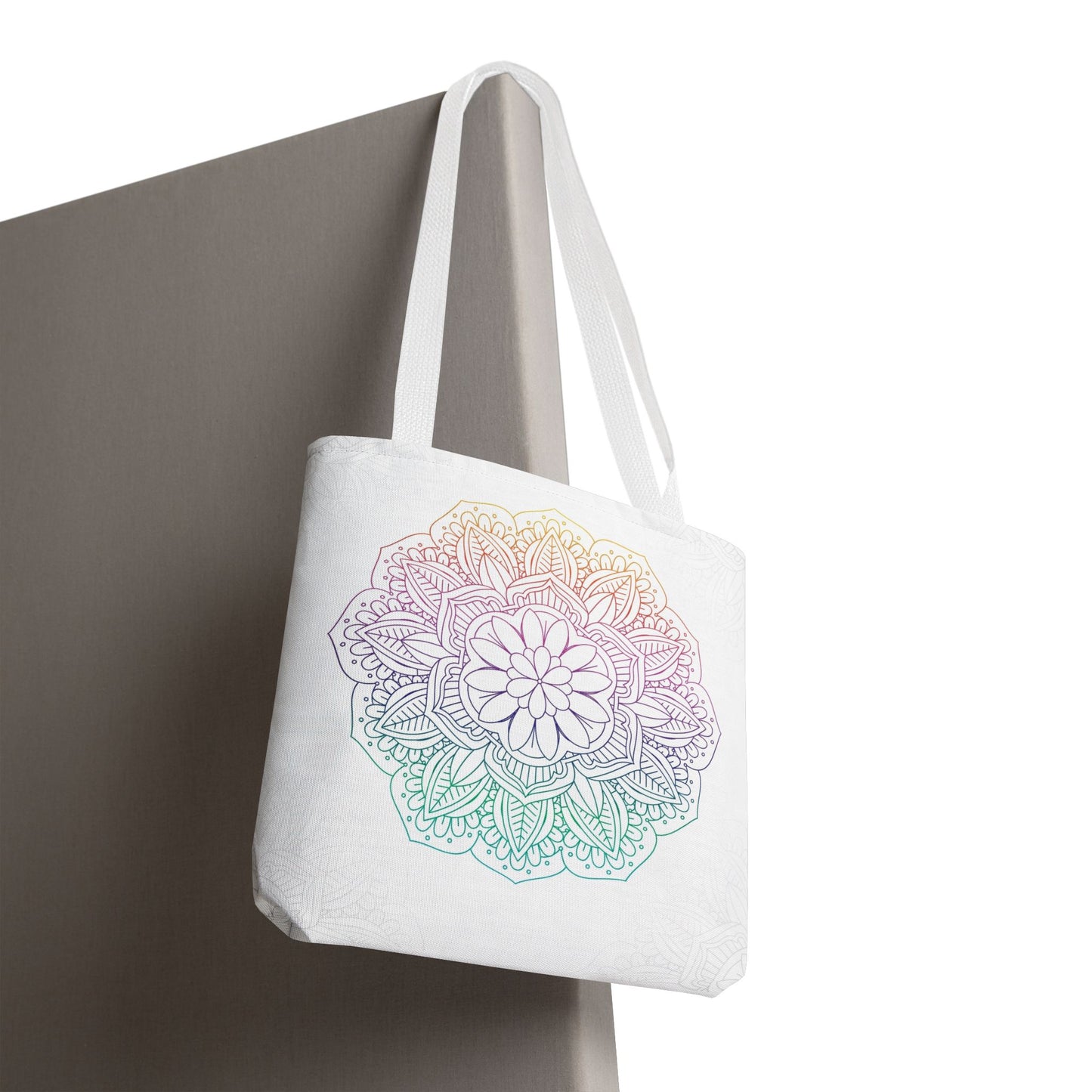 Bohemian Mandala Tote Bag | Floral Everyday Tote | Eco-Friendly Shopping Bag | Gift for Her | Yoga and Meditation Bag