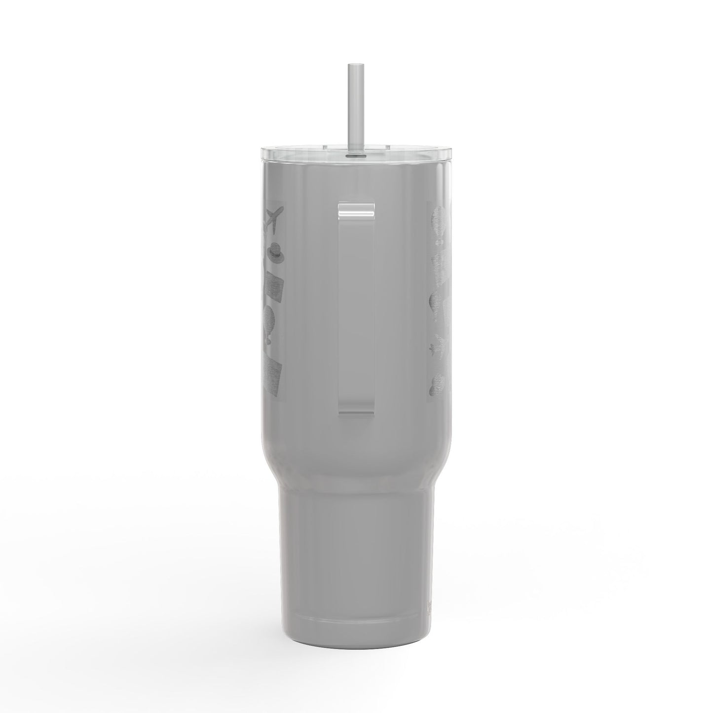 Travel-Inspired Insulated Tumbler - 40oz with Engraved Adventure Designs
