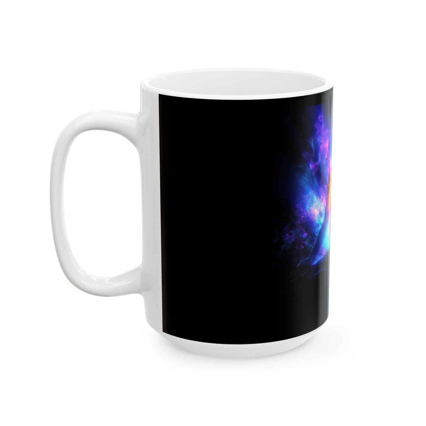 Cosmic Meditation Mug - Universal Energy Design, Spiritual Gift, Yoga Lover's Cup, Meditation Mug, Tranquility Tea Mug