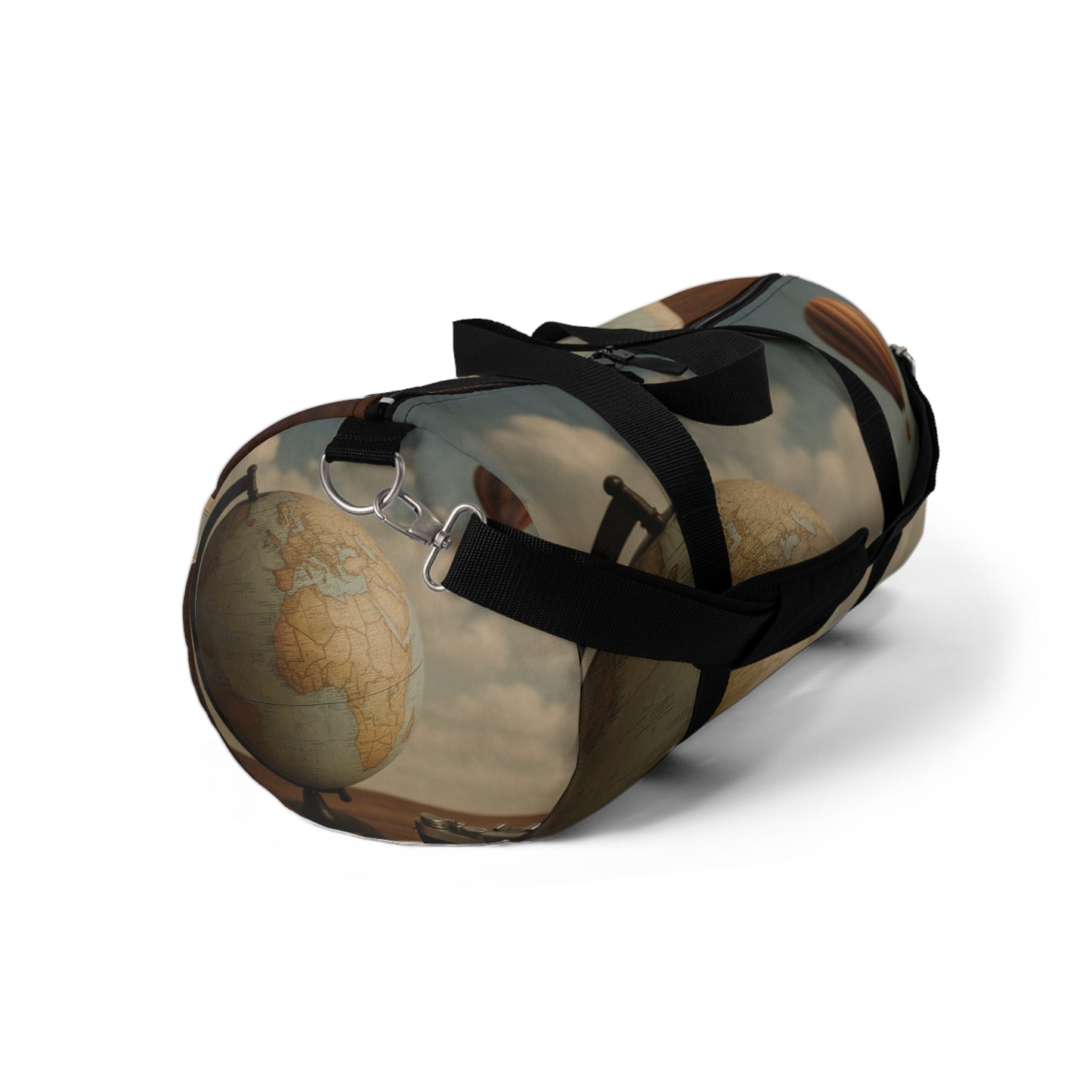 Vintage Globe Print Duffel Bag for Travel Lovers