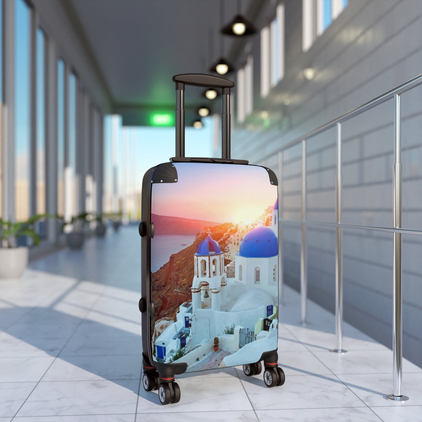 Travel Suitcase with Scenic Design, Luggage for Holidays, Vacation Carry-On, Perfect Gift for Travelers, 21" Spinner Bag
