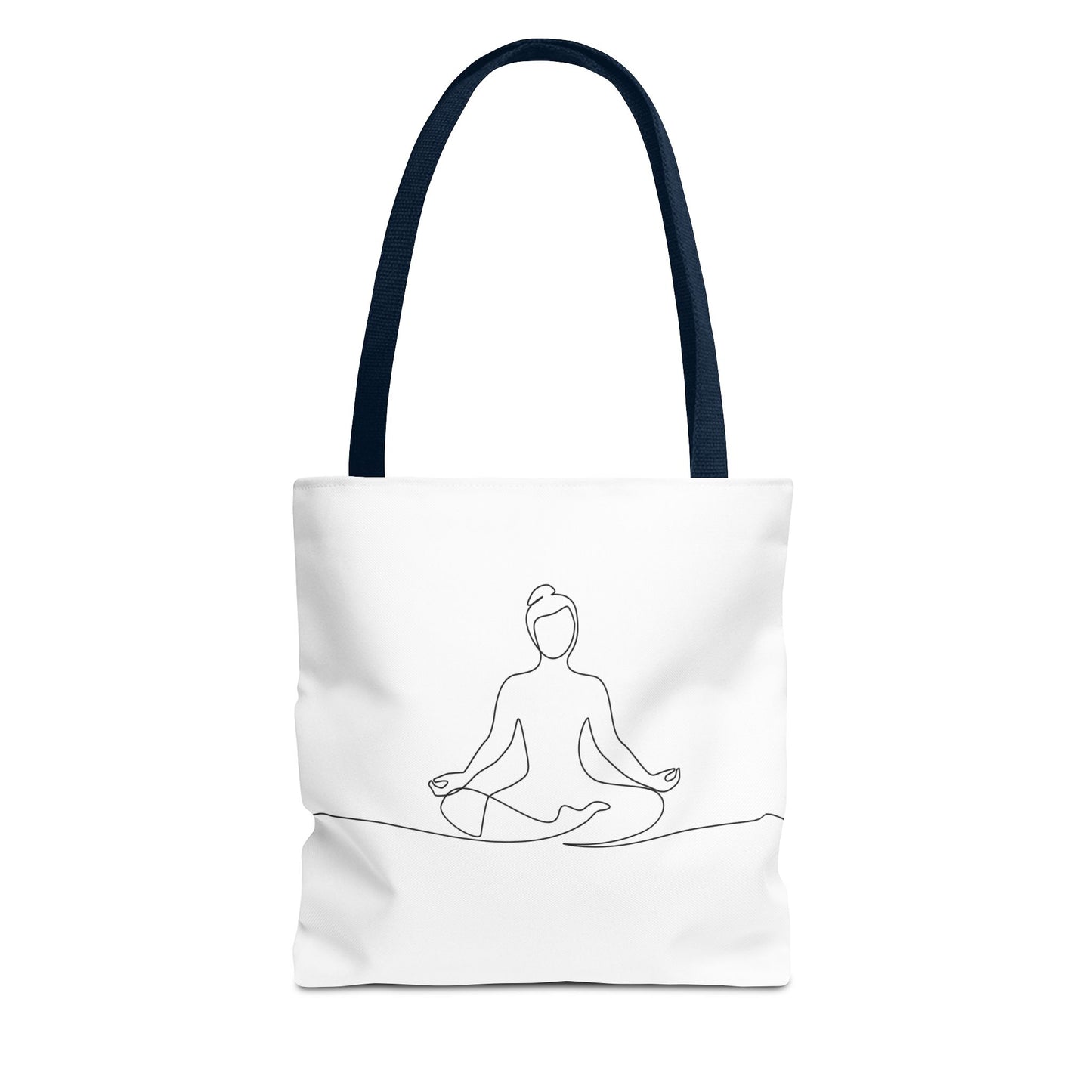 Mindfulness Tote Bag, Yoga Bag, Meditation Tote, Eco-Friendly Shopper, Spiritual Gift, AOP Design