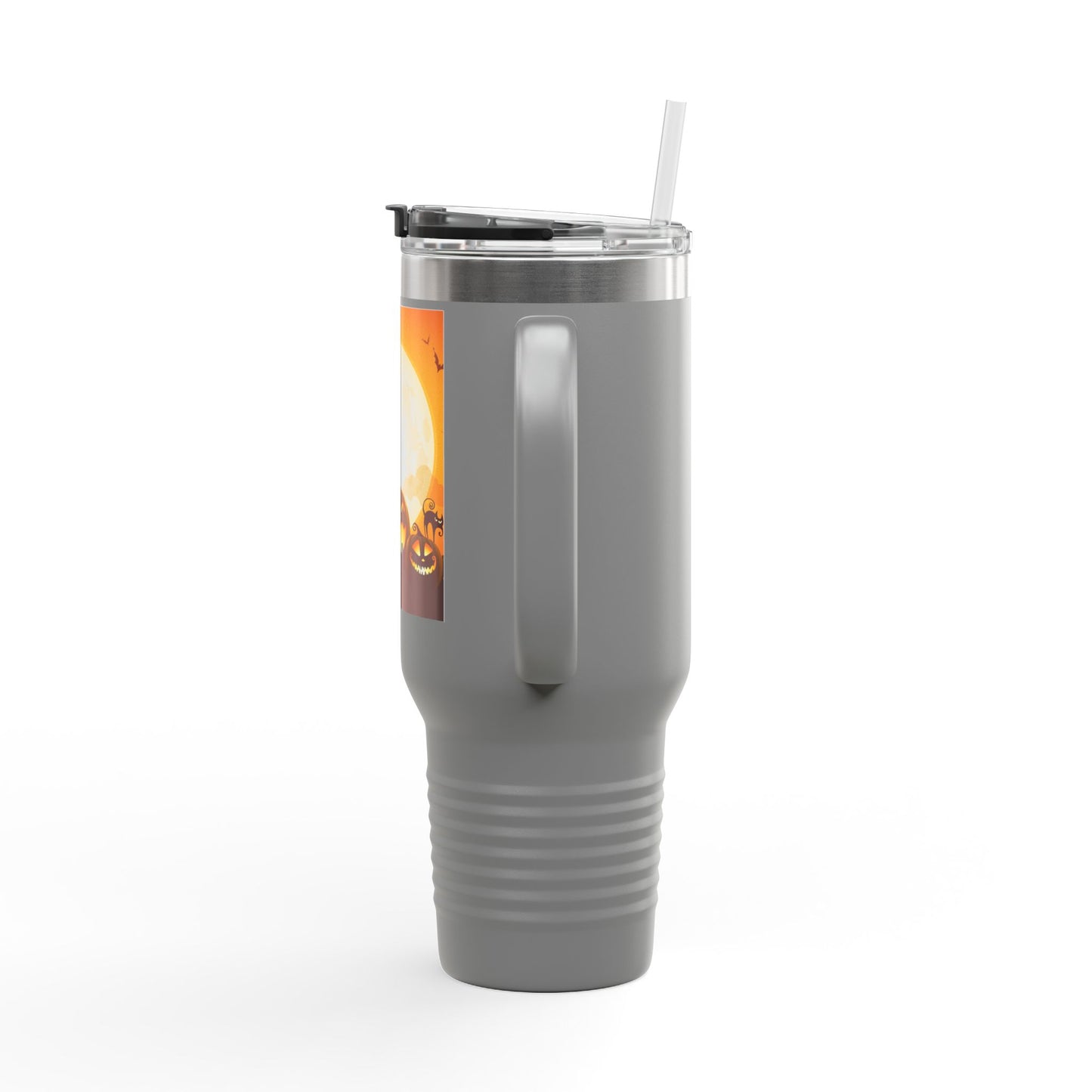 Halloween Insulated Travel Mug, 40oz | Pumpkin Design | Perfect for Fall, Coffee Lovers, Gift for Halloween Parties