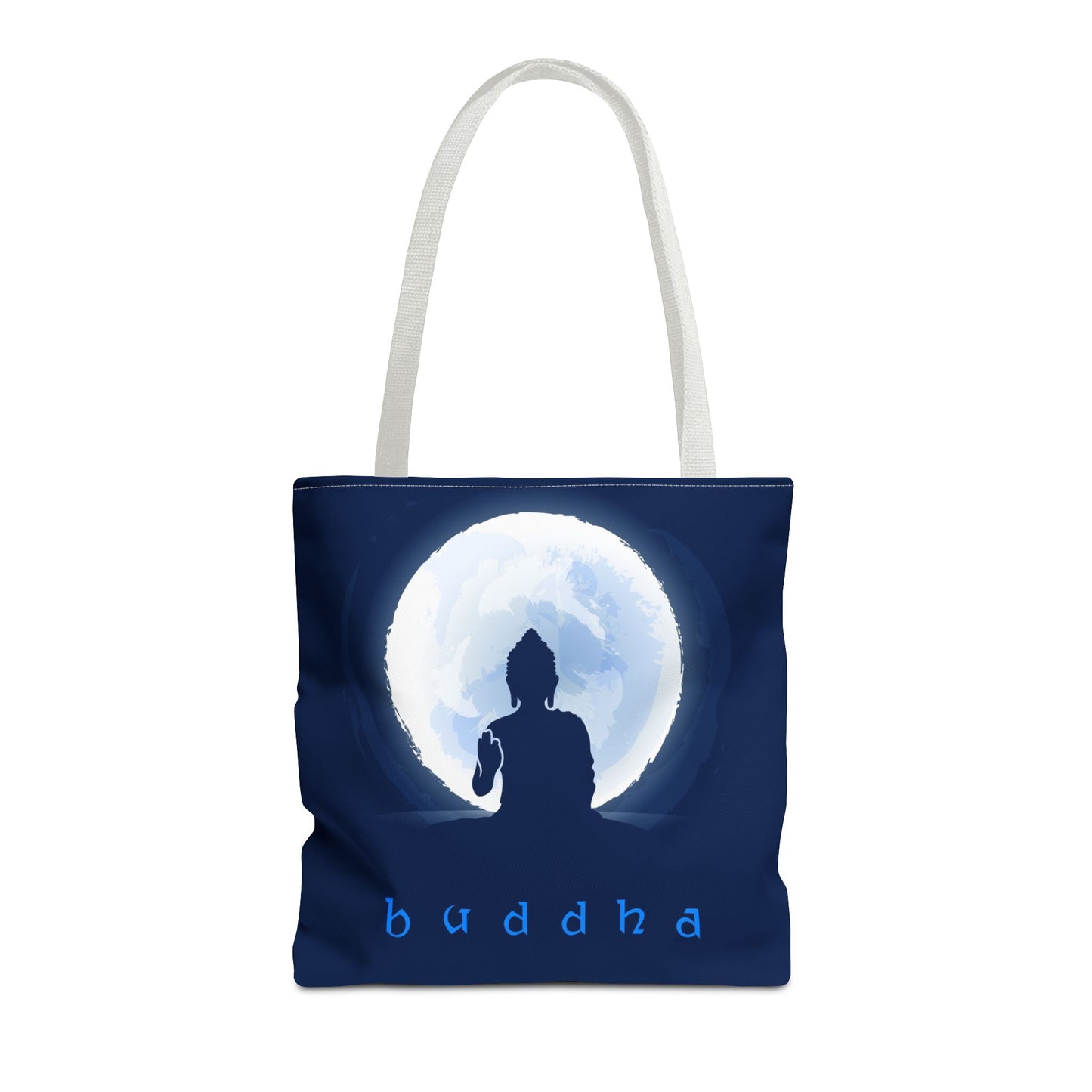 Midnight Buddha Tote Bag, Spiritual Gift, Yoga Bag, Eco-Friendly Carryall, Meditation Tote, Bohemian Style