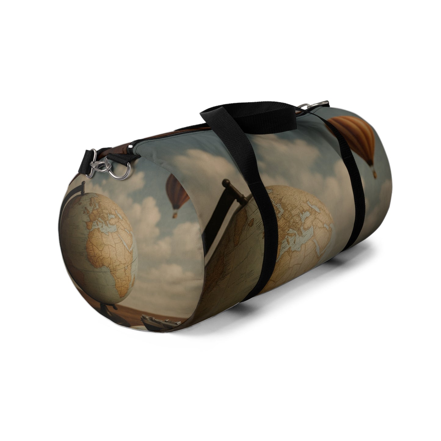 Vintage Globe Print Duffel Bag for Travel Lovers