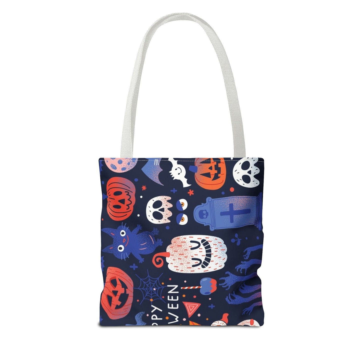 Halloween Tote Bag - Spooky Fun, Trick-or-Treat, Fall Festivities, Pumpkin Tote, Ghostly Treats