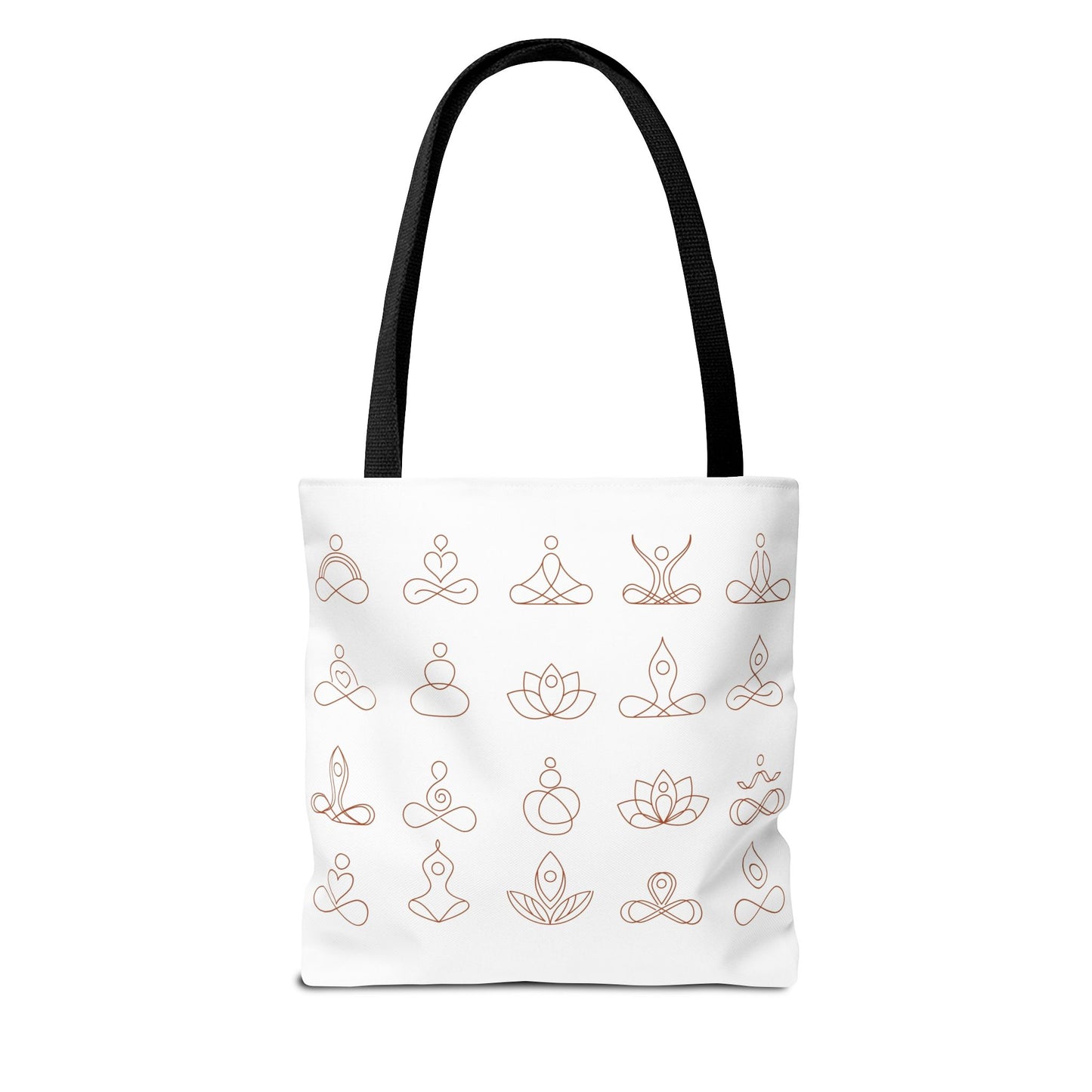 Meditation Inspired Tote Bag, Yoga Tote, Reusable Grocery Bag, Boho Style Tote, Mindfulness Carryall