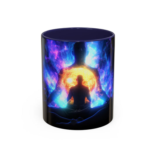 Cosmic Meditation Mug - Vibrant Galaxy Coffee Cup, Spiritual Gift for Mindfulness, Universe Lover, Meditation Enthusiast, Energy Boost