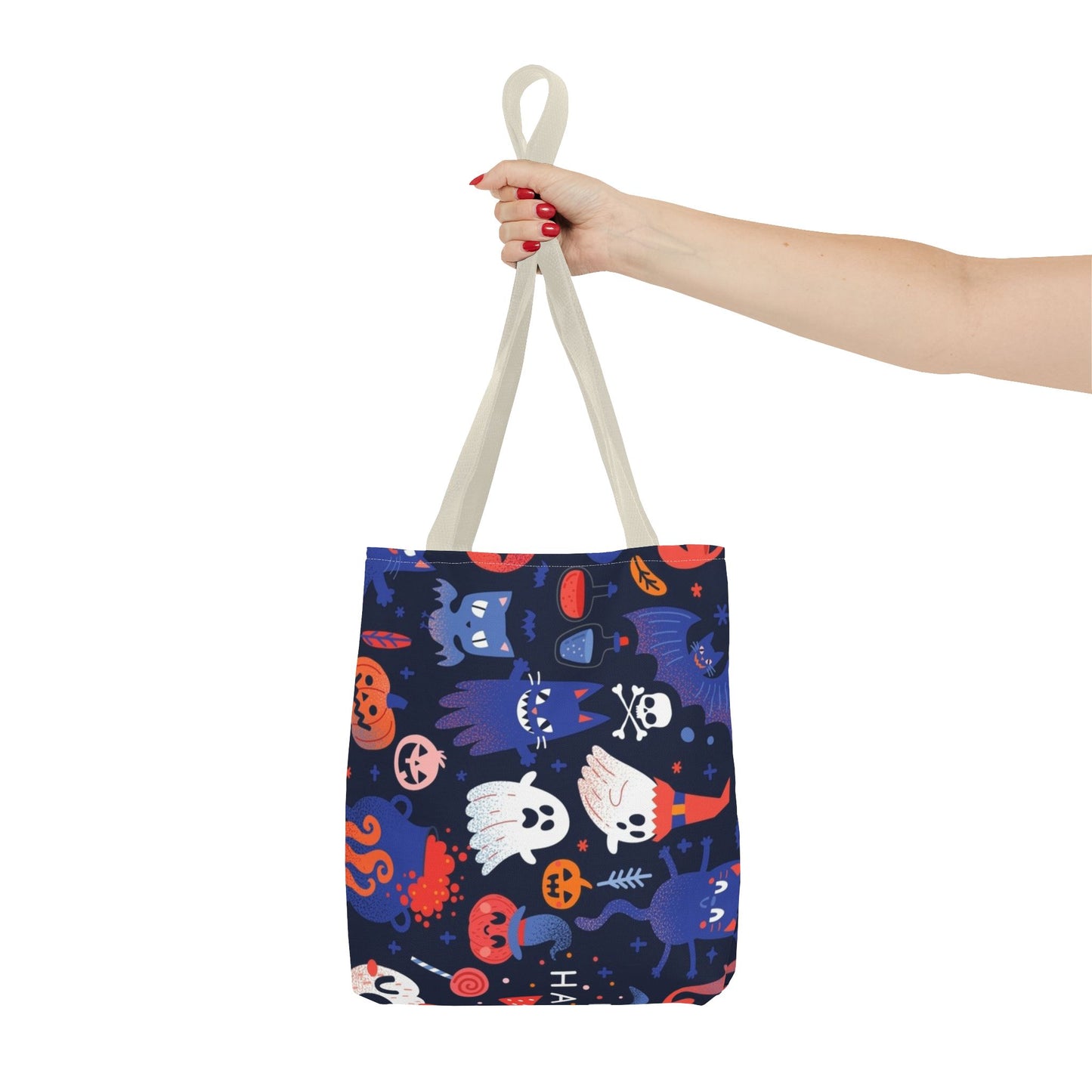 Halloween Tote Bag - Spooky Fun, Trick-or-Treat, Fall Festivities, Pumpkin Tote, Ghostly Treats