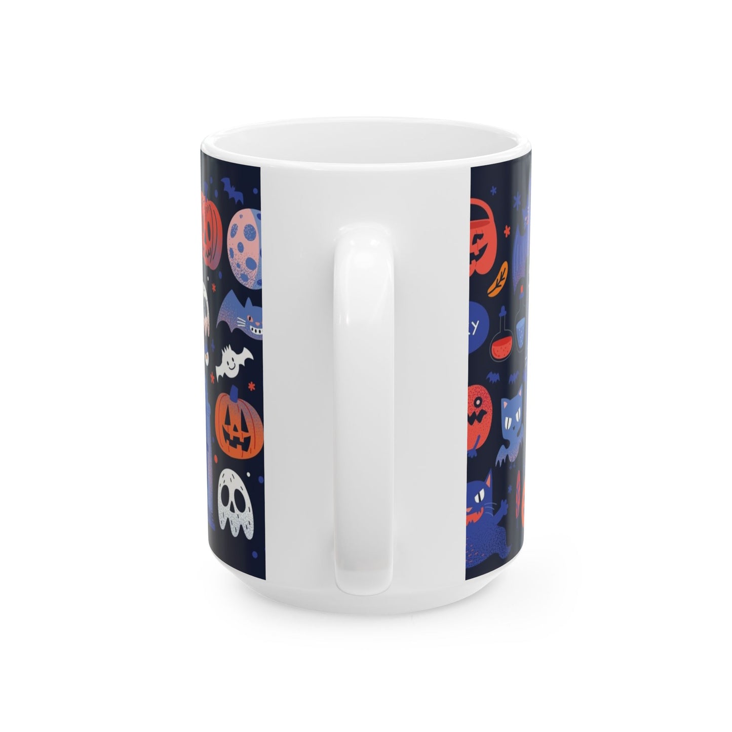 Halloween Ceramic Mug, Cute Ghost Mug, Spooky Coffee Cup, Fall Decor, Trick or Treat Gift