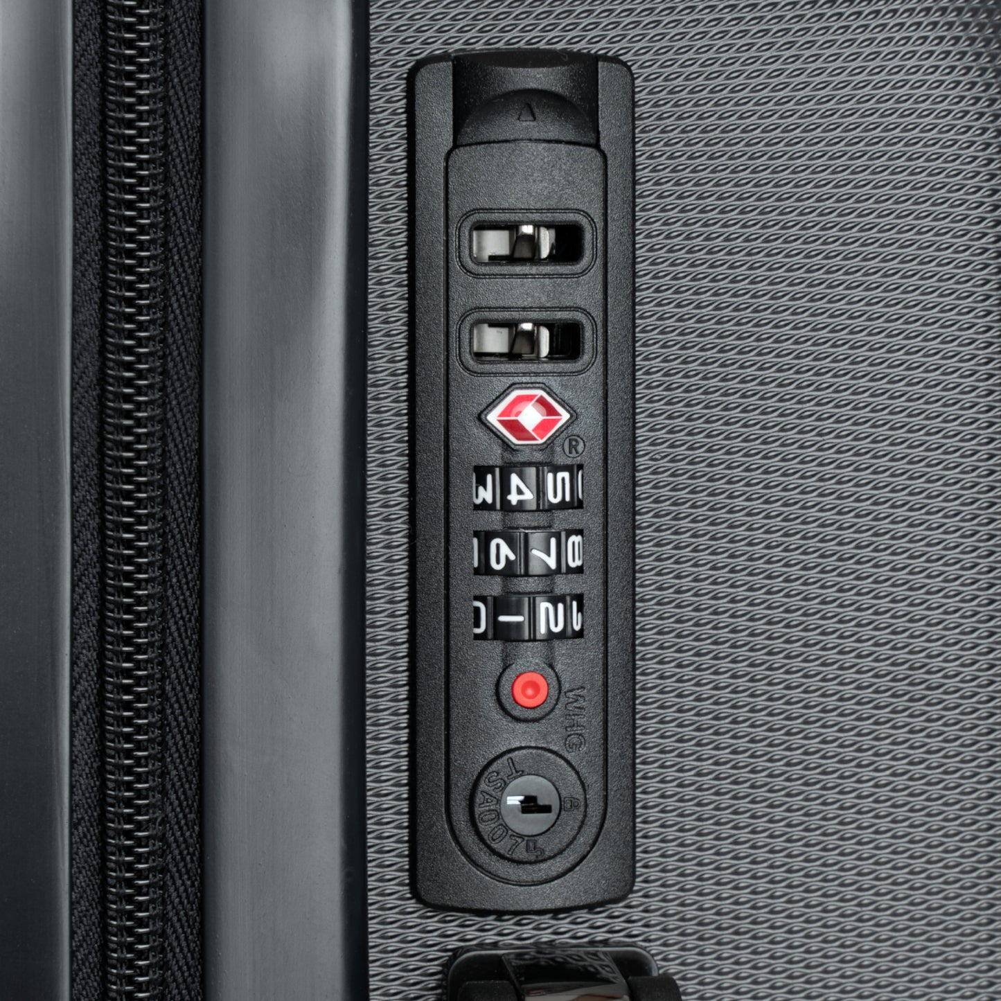 Chic Carry-On Suitcase with Fashionable Travel Design