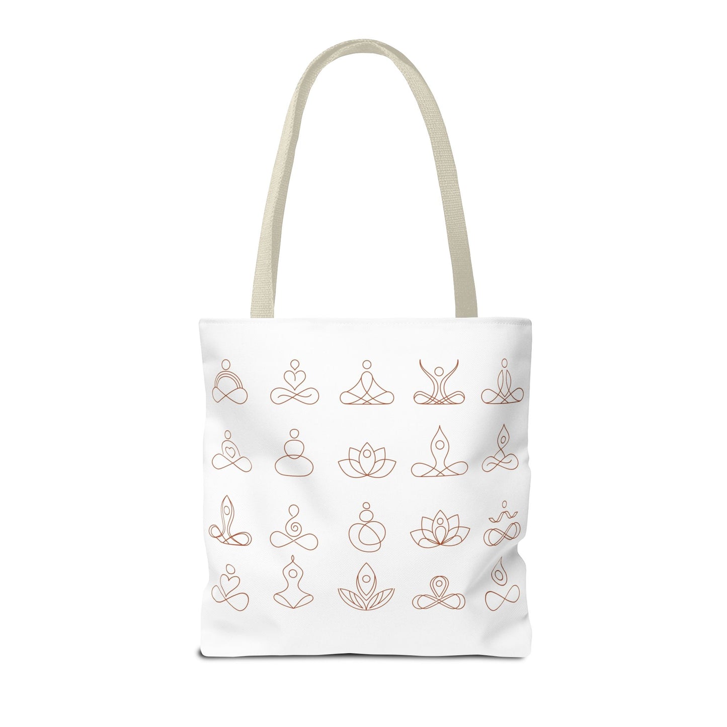 Meditation Inspired Tote Bag, Yoga Tote, Reusable Grocery Bag, Boho Style Tote, Mindfulness Carryall